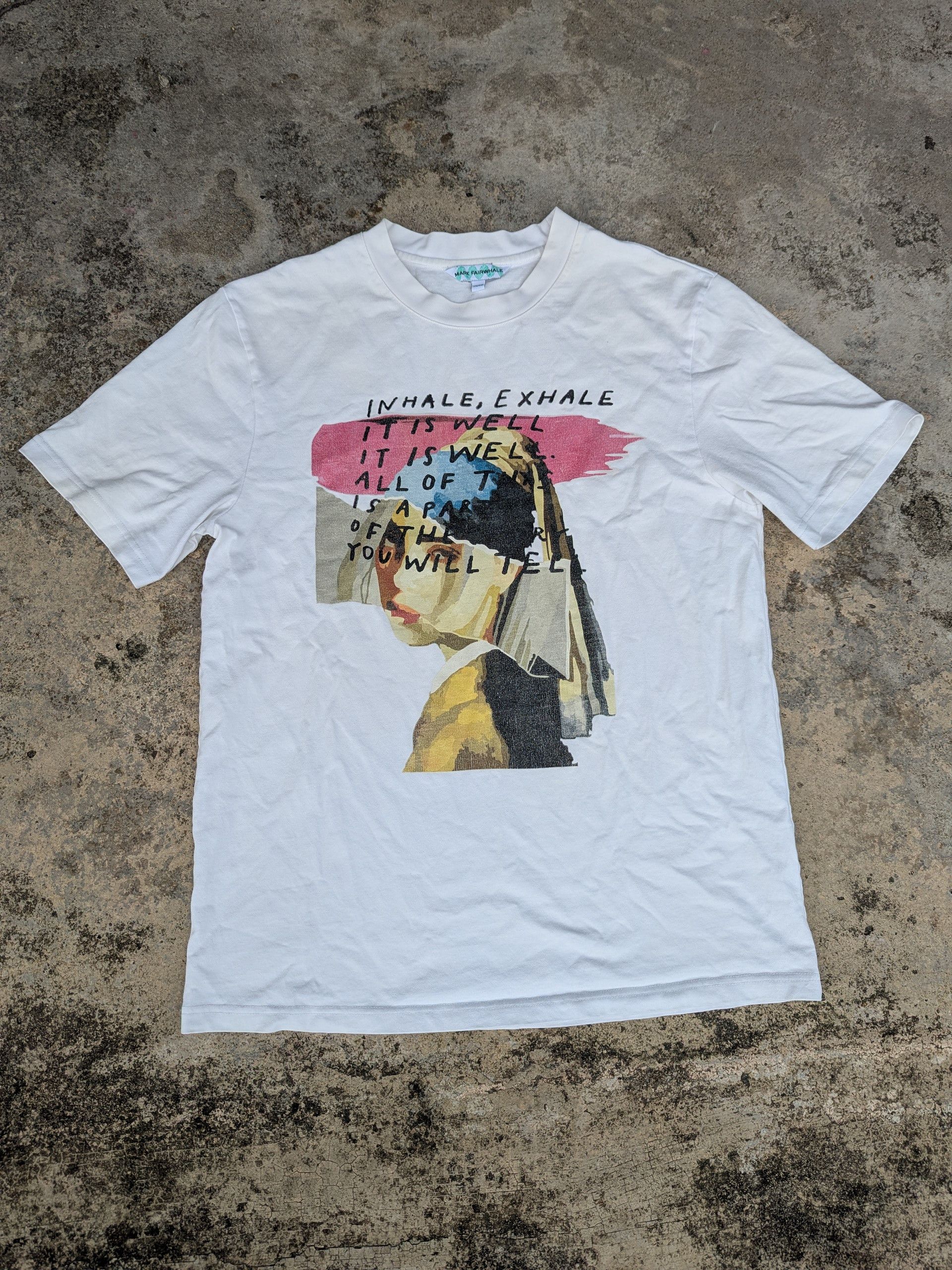 Japanese Brand × Vintage Vintage Graphic Tees Inhale Exhale Women Character Size US M / EU 48-50 / 2 - 1 Thumbnail