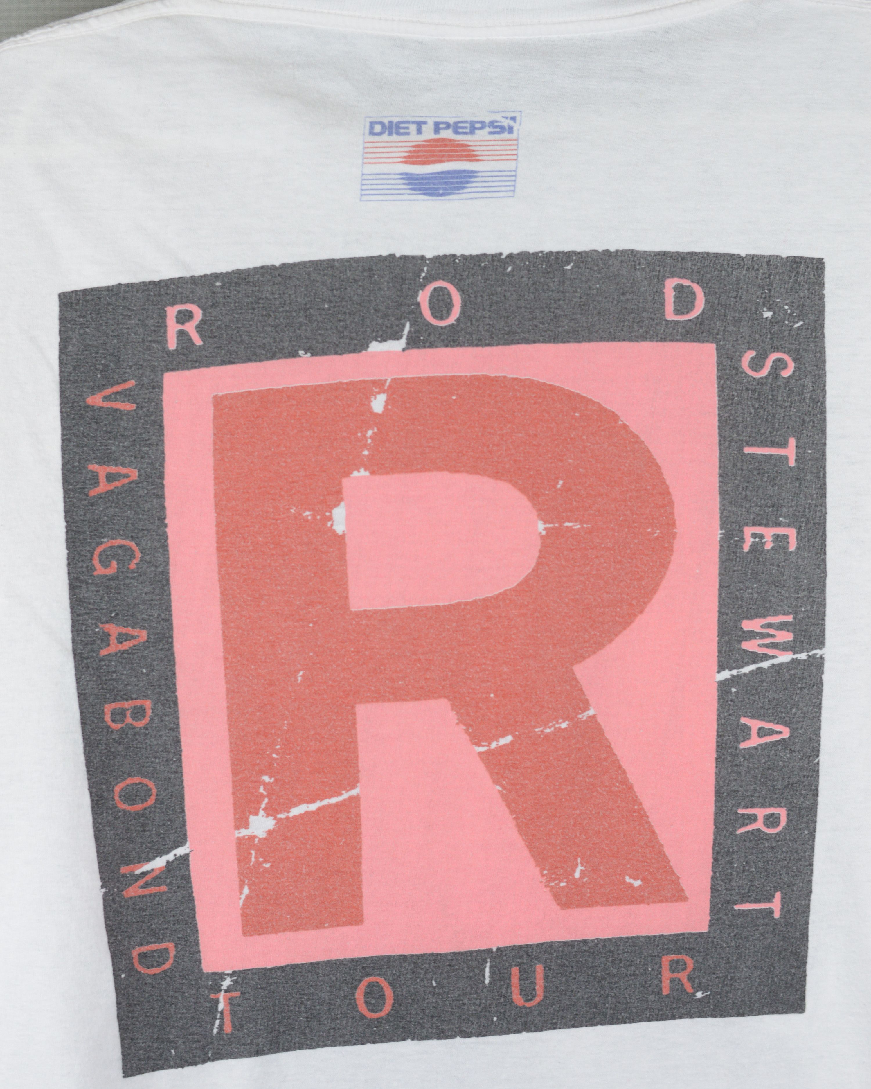 Vintage Vintage Rod Stewart Vagabond Tour 1991 t shirt Size US L / EU 52-54 / 3 - 4 Thumbnail