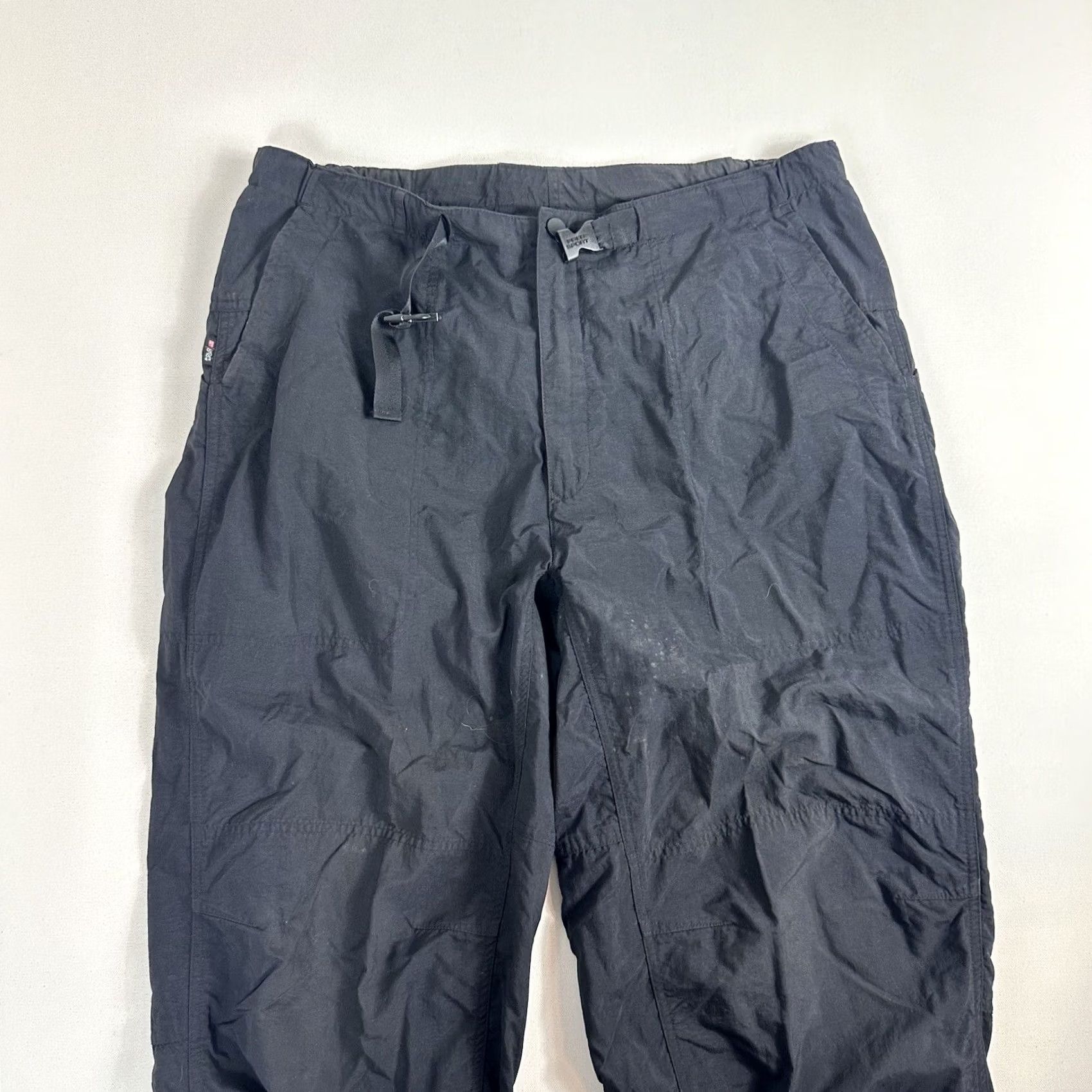 Polo Ralph Lauren VINTAGE Polo Sport Mens XL Black Nylon Track Pants Pockets Wind Hiking Foldable Belted 90’s Mens Size US XL / EU 56 / 4 - 3 Thumbnail