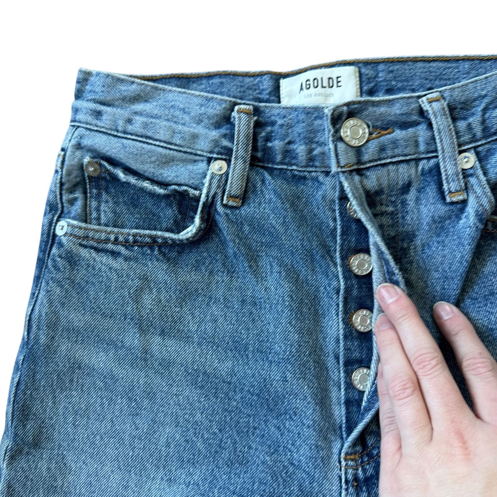 Agolde AGOLDE 90s Pinch Waist Jean Navigate Wash Size 24" / US 00 / IT 34 - 4 Thumbnail