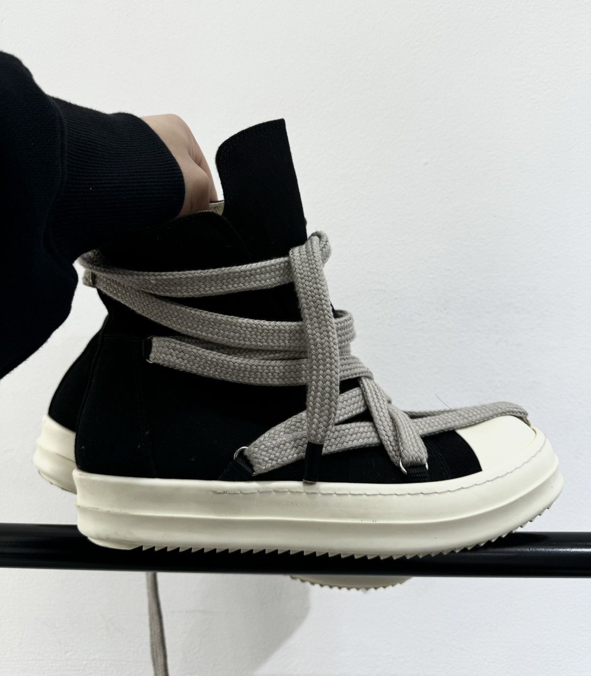 Rick Owens DRKsHDW Jumbo Laces Hexagram / Black rare