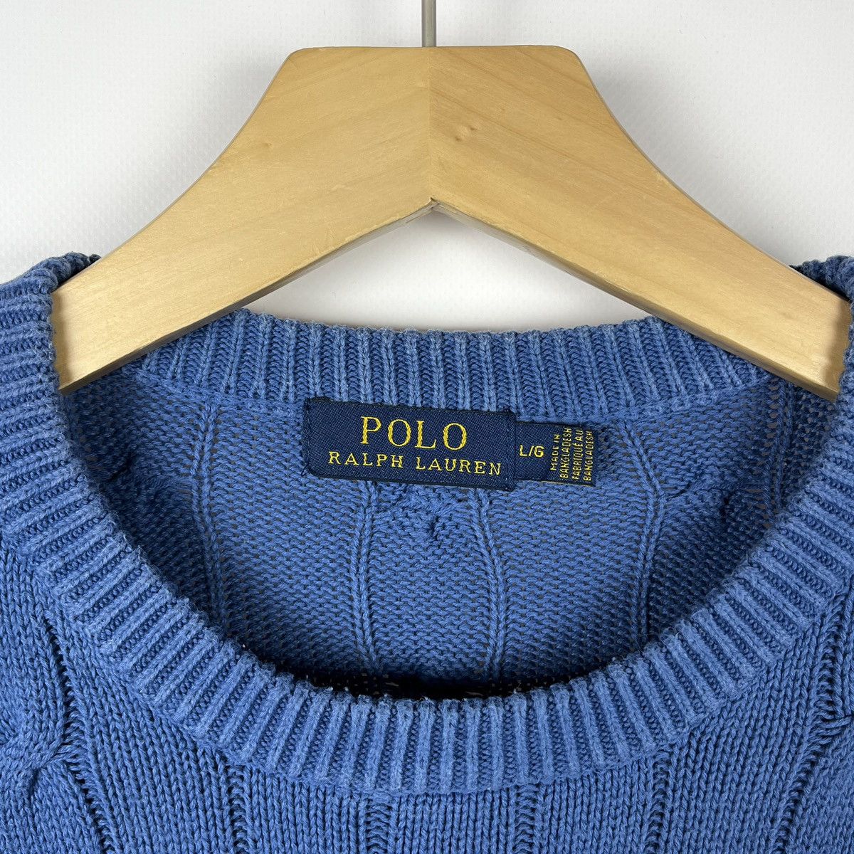 Polo Ralph Lauren Vintage Polo Ralph Lauren cable knit sweater 90’s Size US L / EU 52-54 / 3 - 3 Thumbnail