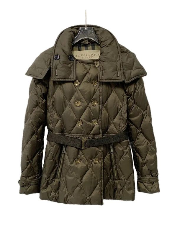 Burberry Burberry Military Green Nylon Down Jacket Size S / US 4 / IT 40 - 1 Thumbnail