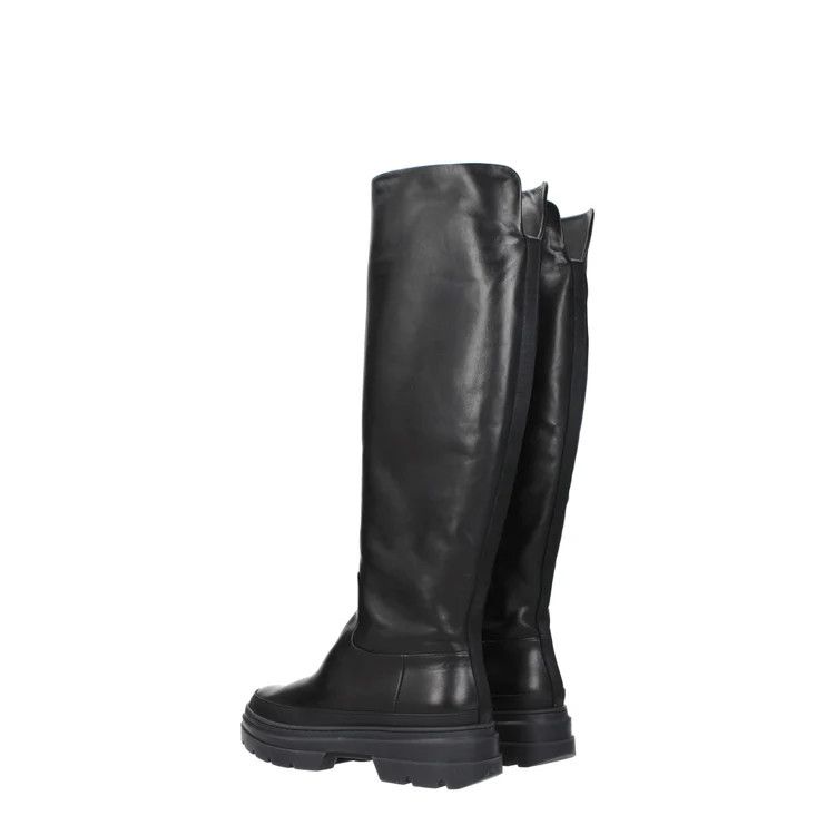 Max Mara ob1o1e1124 Leather Boots in Black Size US 7 / IT 37 - 4 Thumbnail