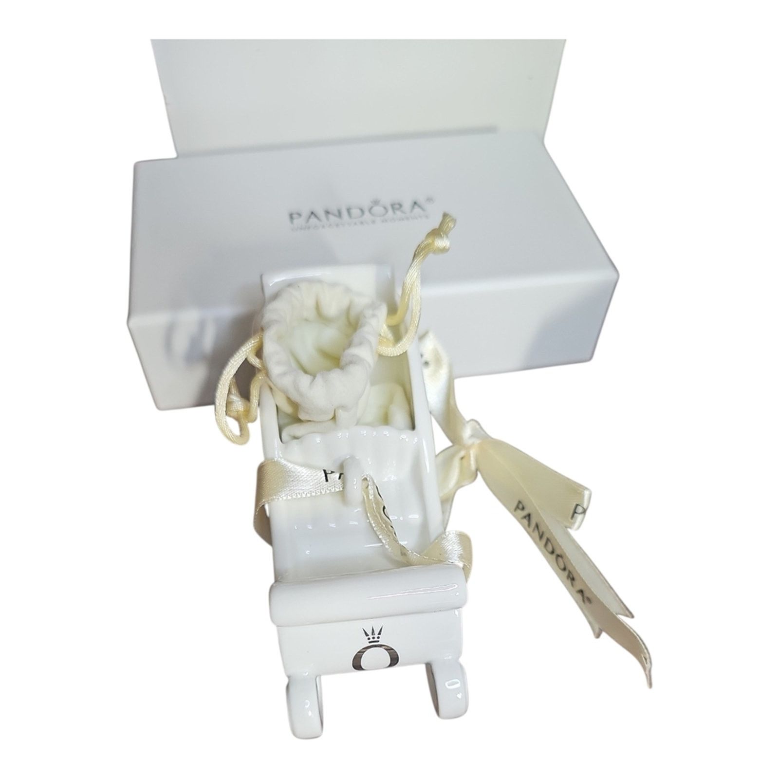 pandora PANDORA "PORCELAIN SLEIGH ORNAMENT" 2014 Size ONE SIZE - 3 Thumbnail