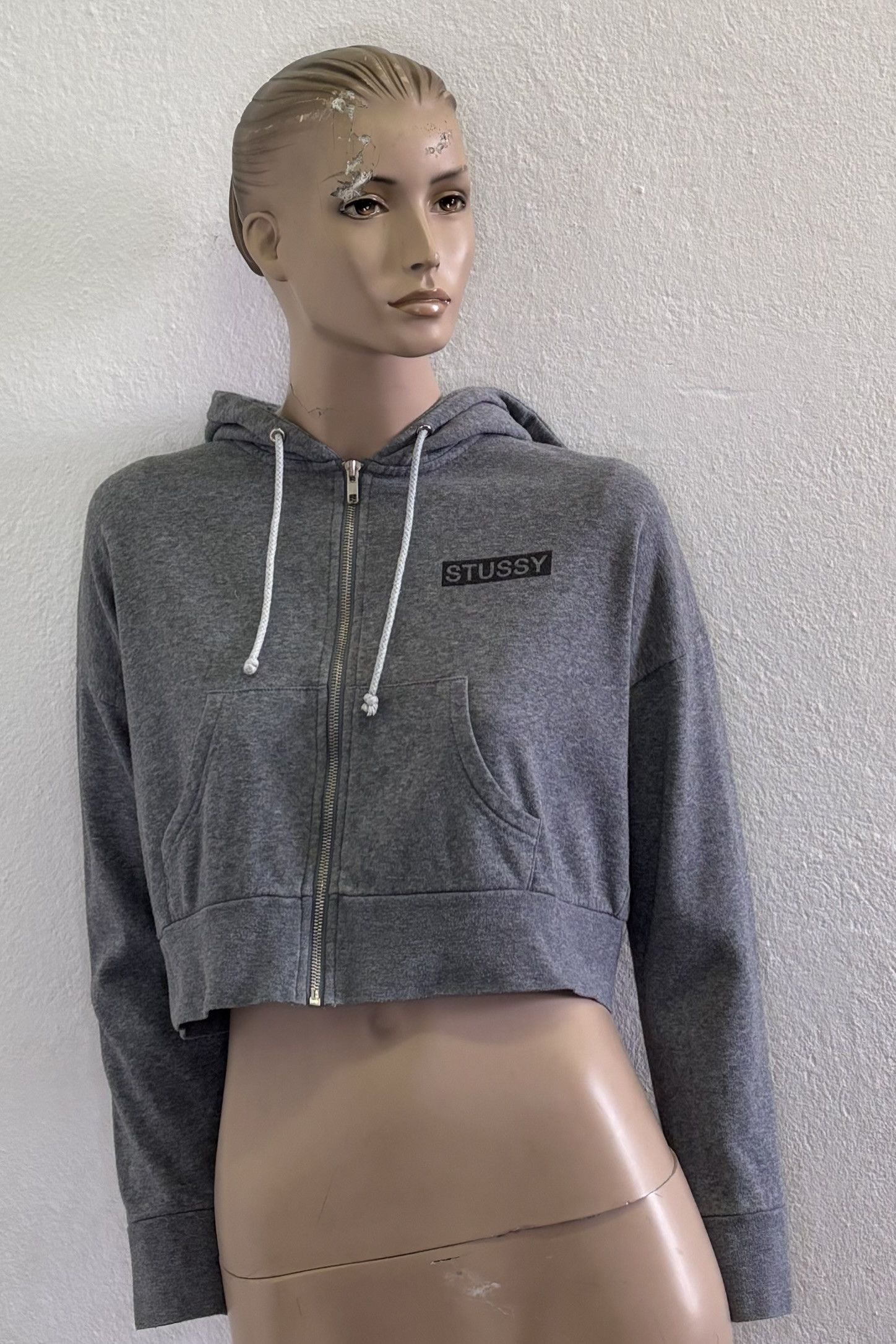 Stussy Stussy Crop Zip Hoodie Size S Size S / US 4 / IT 40 - 1 Thumbnail