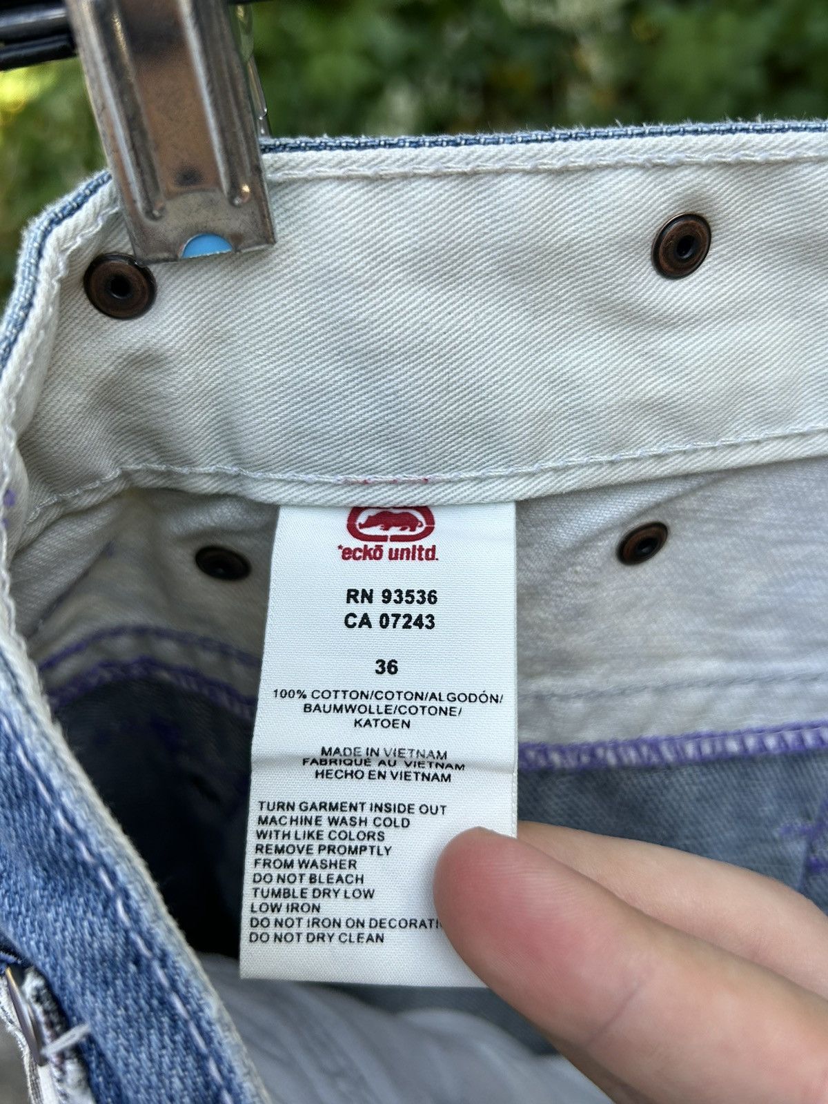 Ecko Unltd. Vintage Y2k Ecko Baggy Wide Leg Jeans Size US 34 / EU 50 - 10 Thumbnail