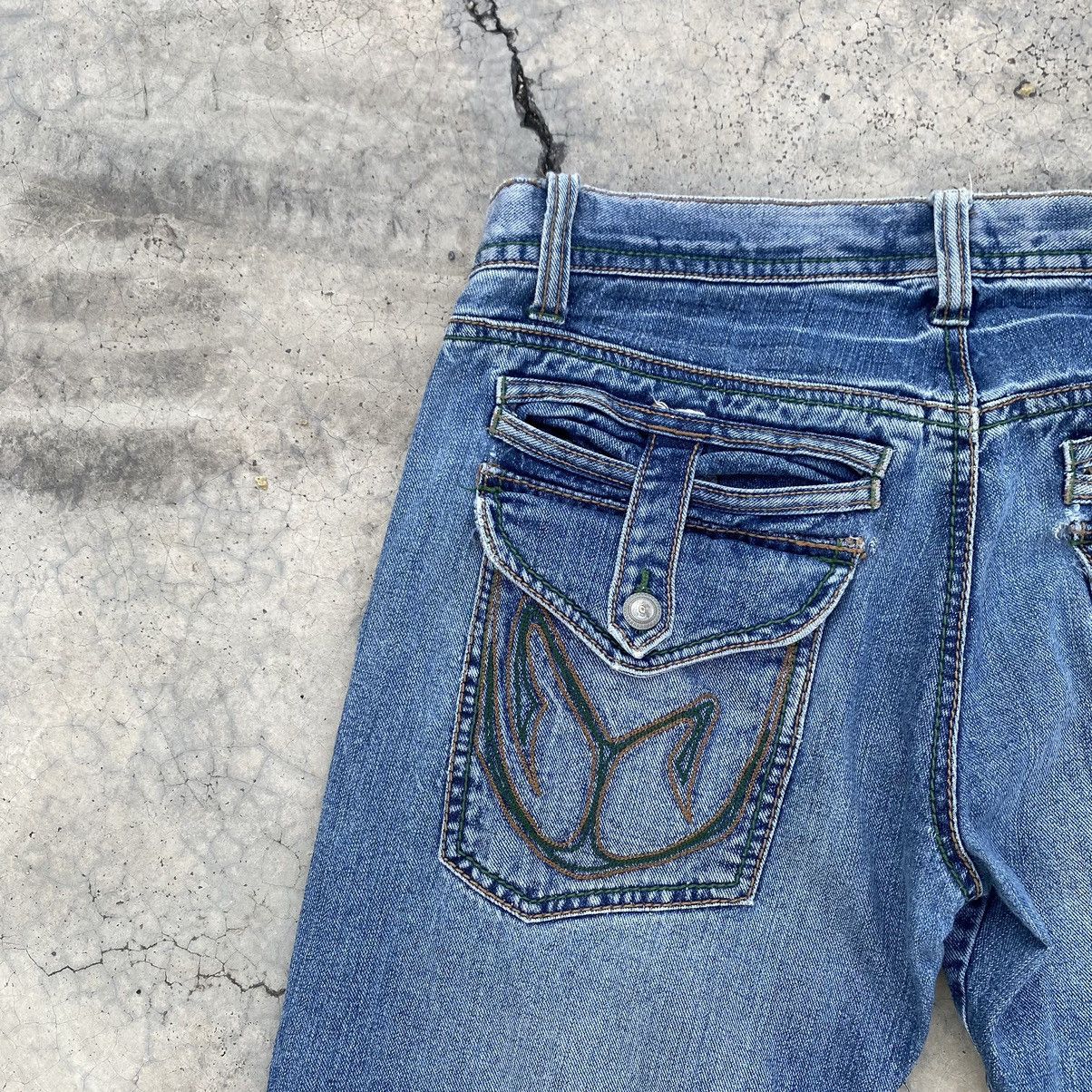 Japanese Brand Morgan Homme Y2K Archive Distressed Buttoned Denim Jeans Size 34" / US 12 / IT 48 - 12 Thumbnail