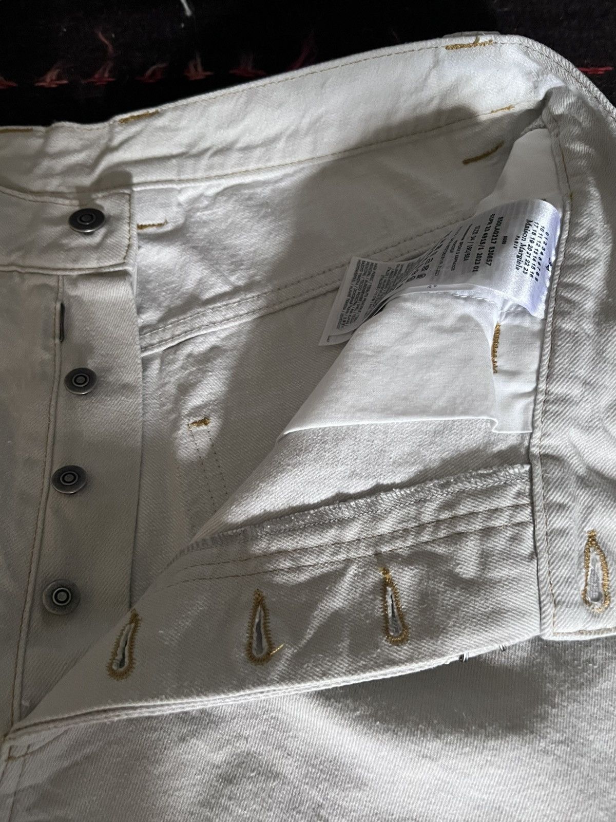Maison Margiela $1.9k FW23 baggy cargo jeans w/ hand-painted details, 34, IT Size US 34 / EU 50 - 8 Thumbnail