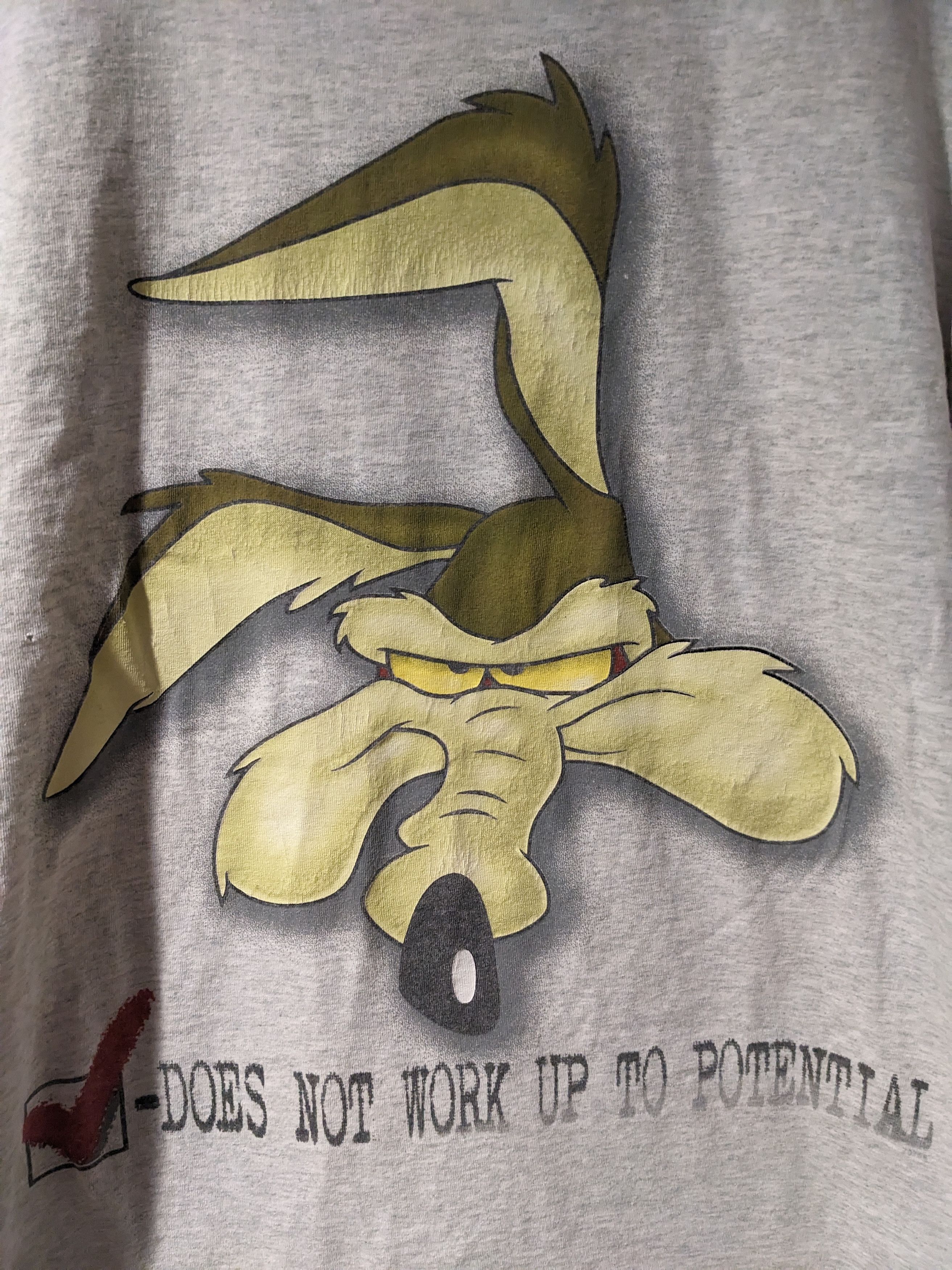 Cartoon Network × Vintage Vintage 1997 Wild E. Coyote Looney Tunes Cartoon T-Shirt Size US XL / EU 56 / 4 - 2 Thumbnail