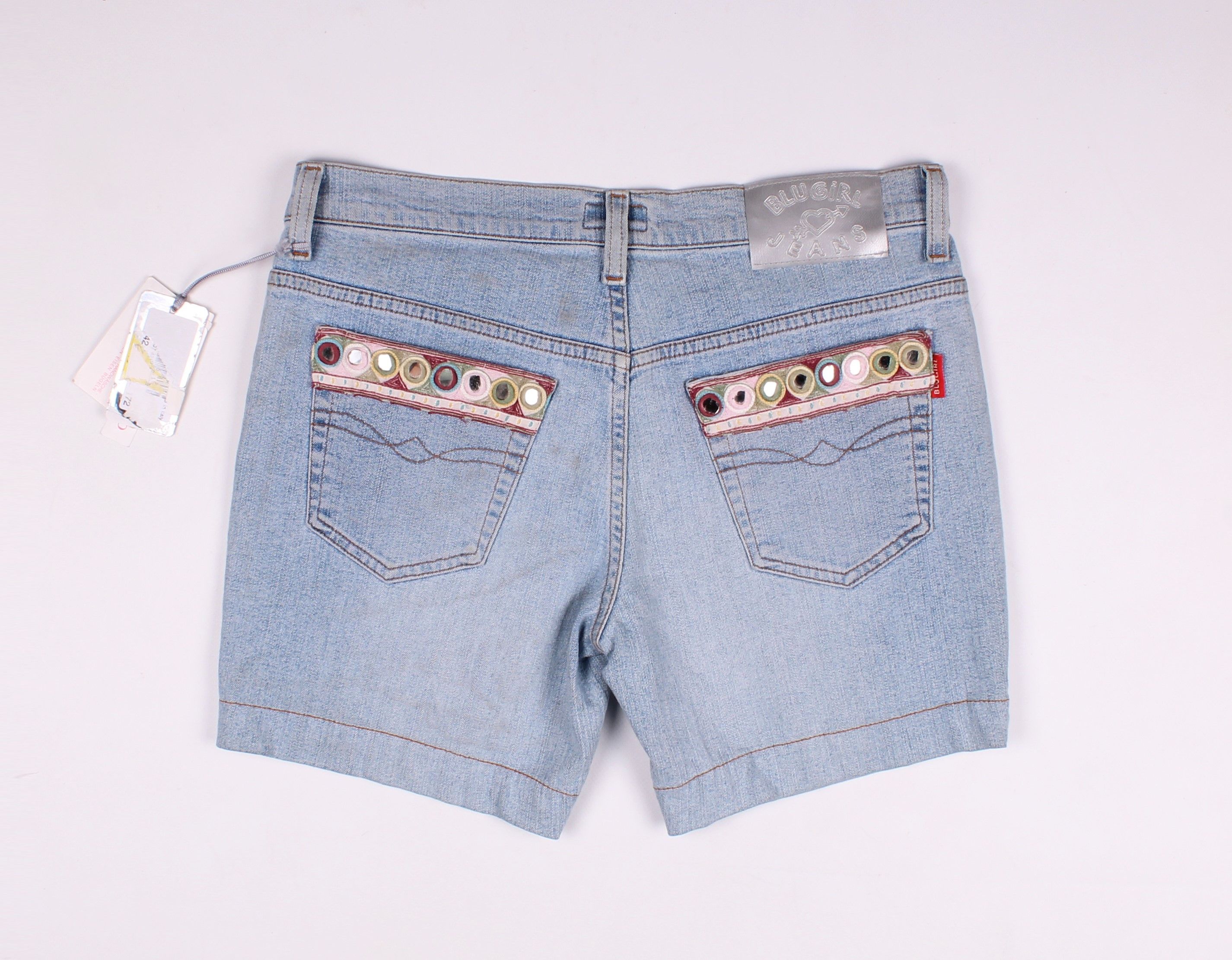 Blumarine × Vintage Vintage Blugirl Blumarine Y2K Hand Embroidered Shorts Size 30" / US 8 / IT 44 - 10 Thumbnail