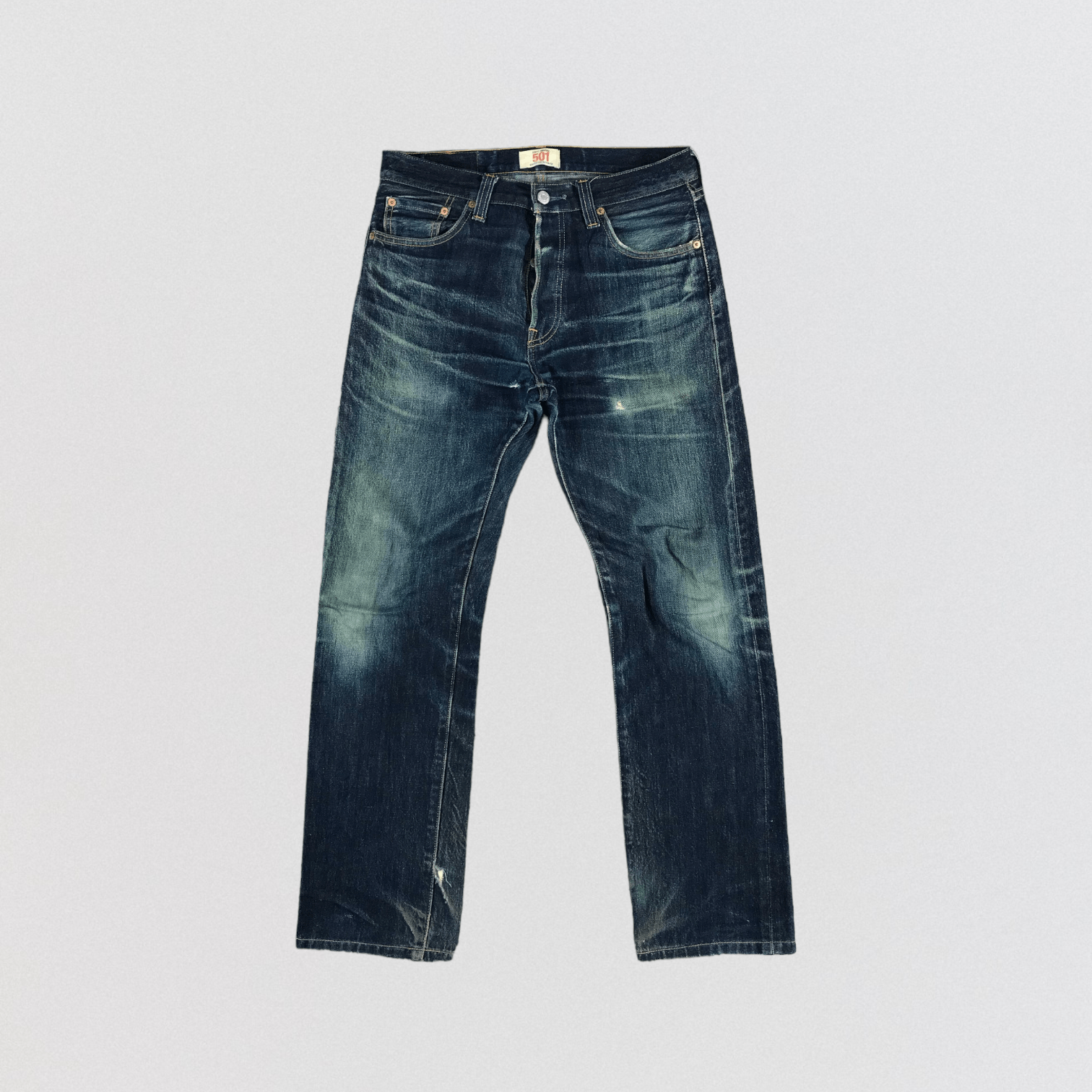 Vintage Blue Wash Levis 501 Jeans-JM2781