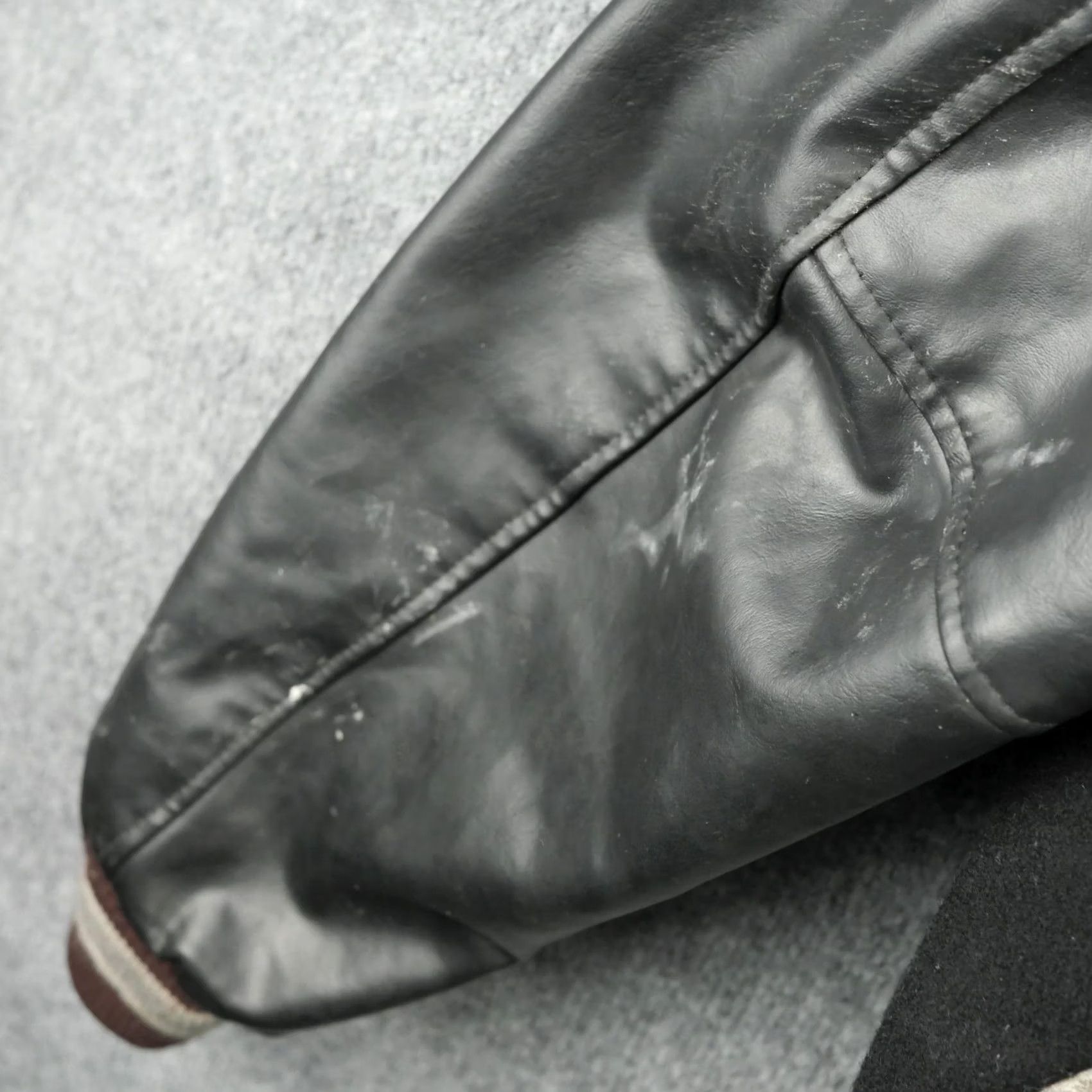 Vintage Neff Varsity Jacket Womens M Black Wool Leather Norland 08 Letterman School Embroidered Logo Pockets Snap Front Size M / US 6-8 / IT 42-44 - 7 Thumbnail