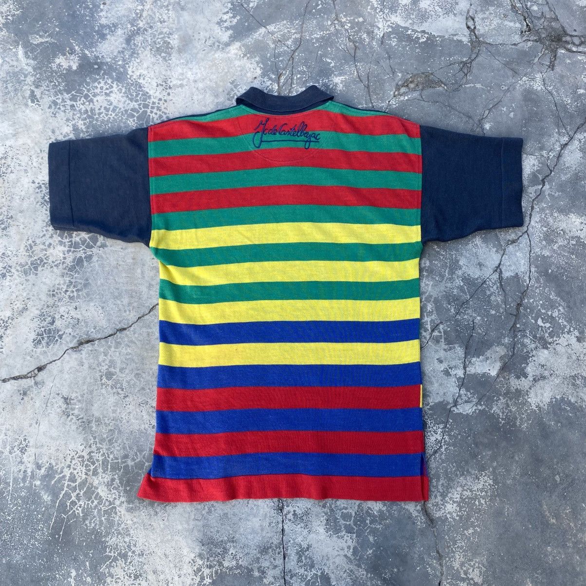 Jean Charles De Castelbajac Vintage CASTELBAJAC SPORT Stripe Polo Shirts Size US M / EU 48-50 / 2 - 3 Thumbnail