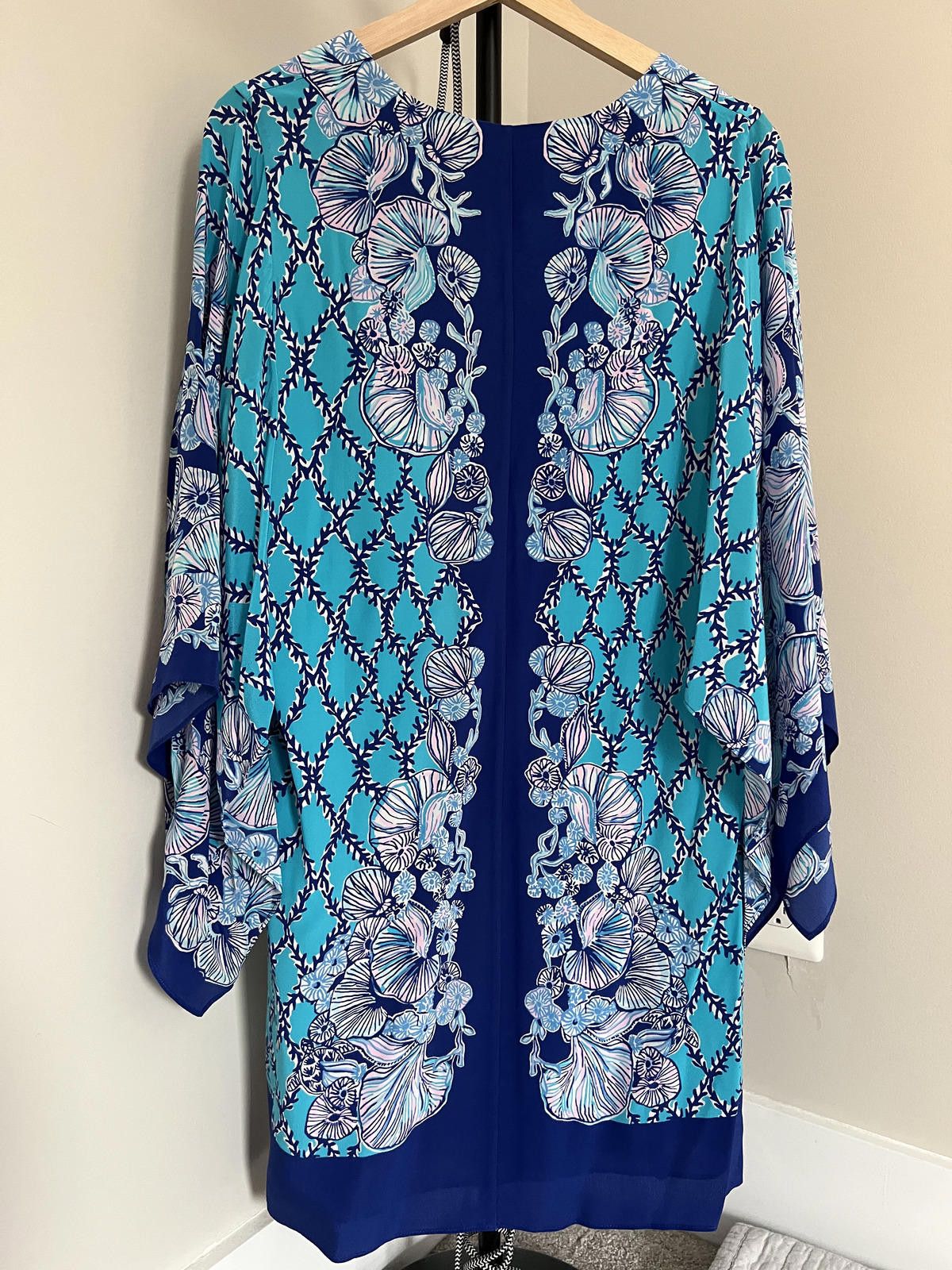 Lilly Pulitzer Lilly Pulitzer Shalynn Silk Caftan Lapis Lazuli Size M / US 6-8 / IT 42-44 - 5 Thumbnail