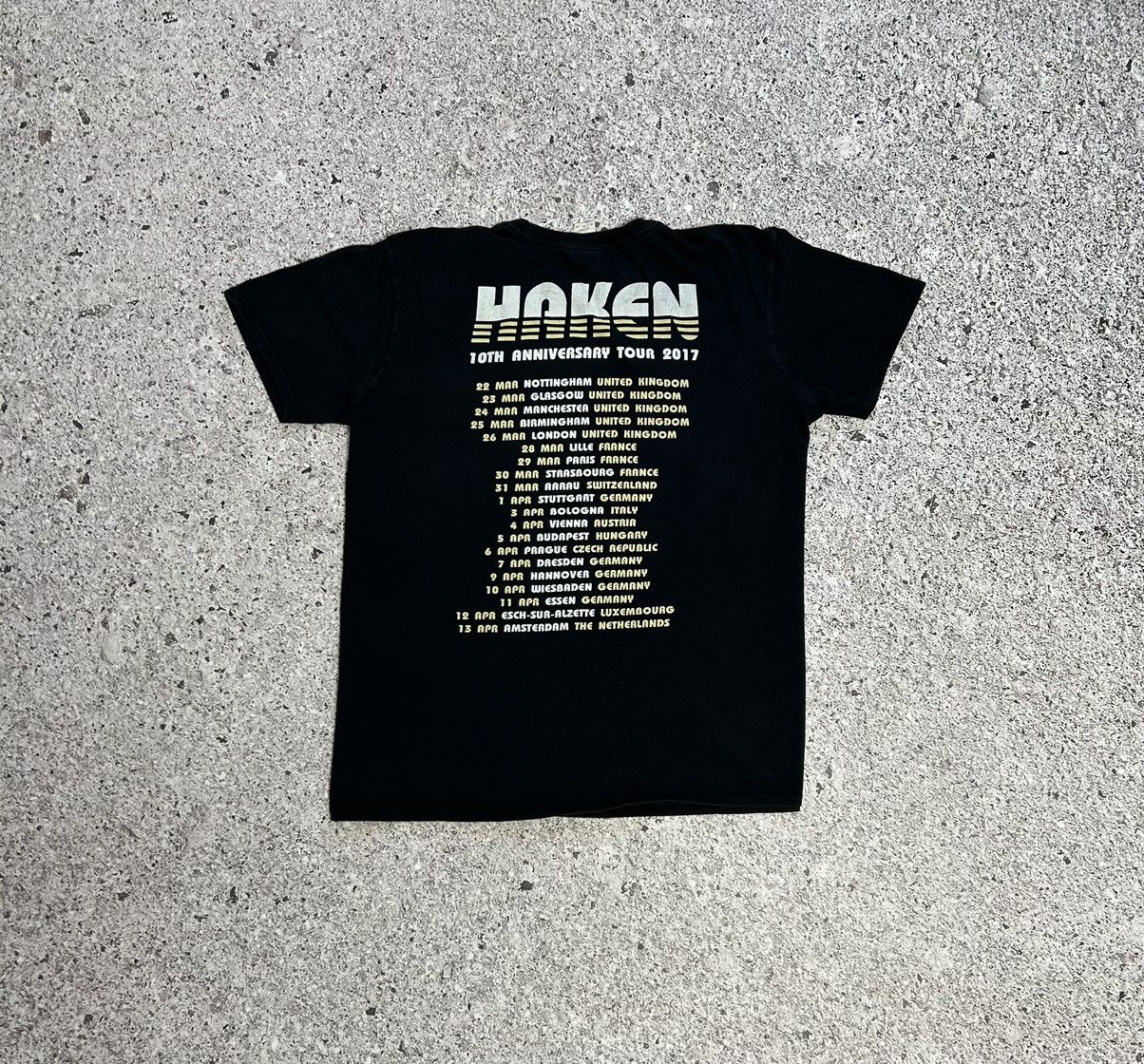 Band Tees × Vintage Vintage Haken 10TH Anniversary Tour 2017 England Rock Tee Size US XL / EU 56 / 4 - 6 Thumbnail