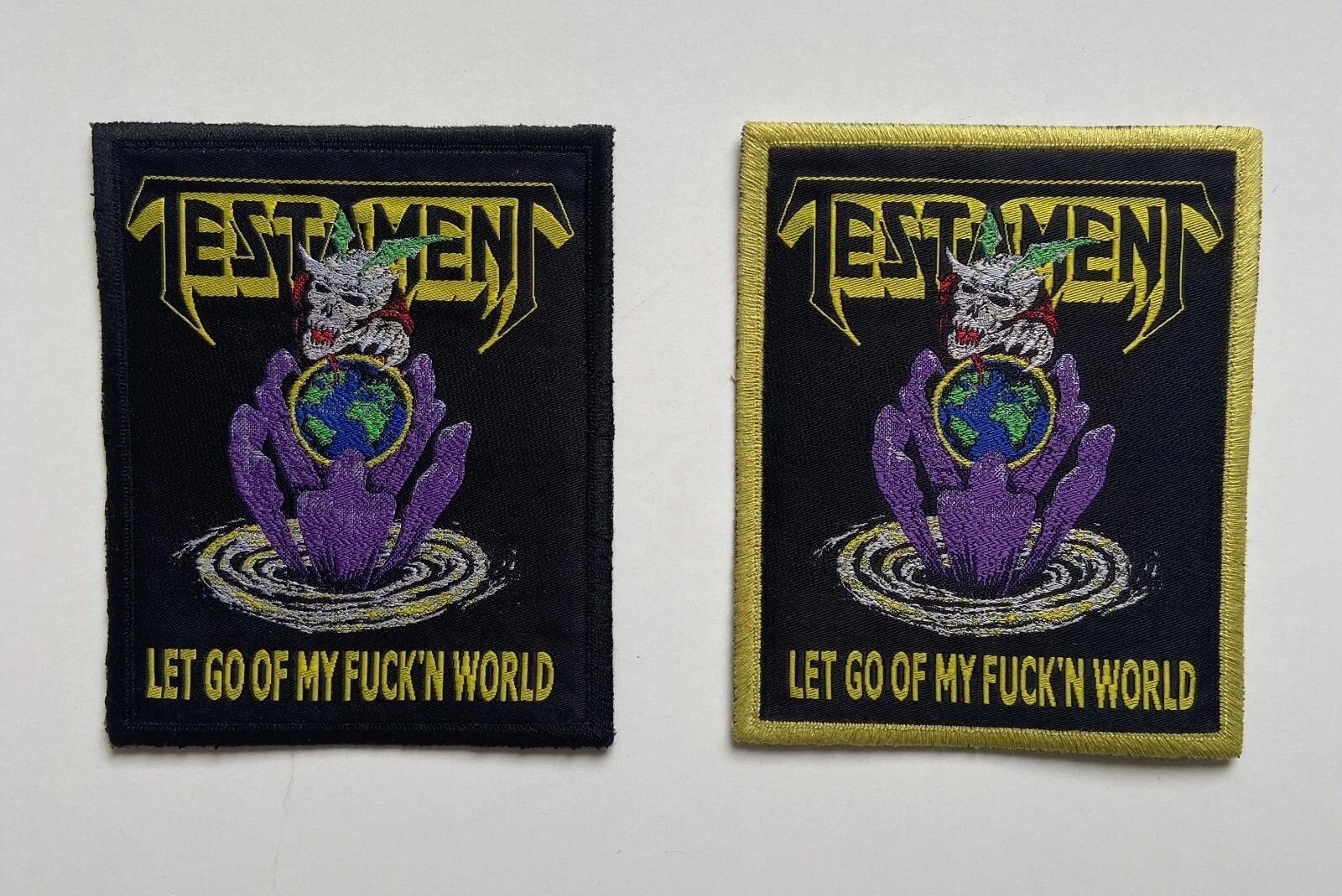 Other 2 x TESTAMENT - LET GO OF MY F***CKIN WORLD RARE WOVEN PATCH Size ONE SIZE - 1 Preview