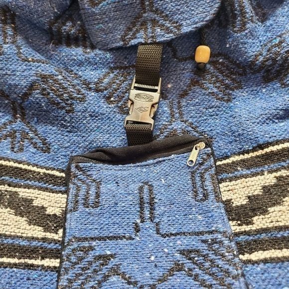 Vintage Tesoros Peru 100% Alpaca Backpack Rucksack Drawstring Bag Size ONE SIZE - 3 Thumbnail