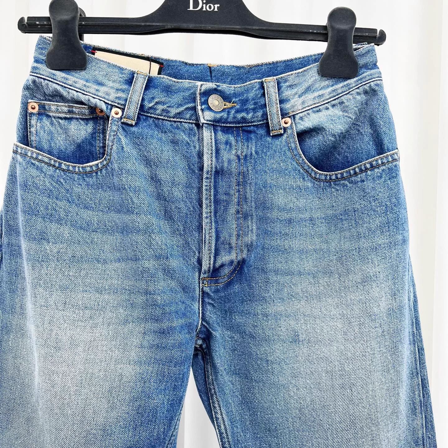Gucci Gucci leather tag logo washed W24 99 new jeans Size 24" / US 00 / IT 34 - 3 Thumbnail