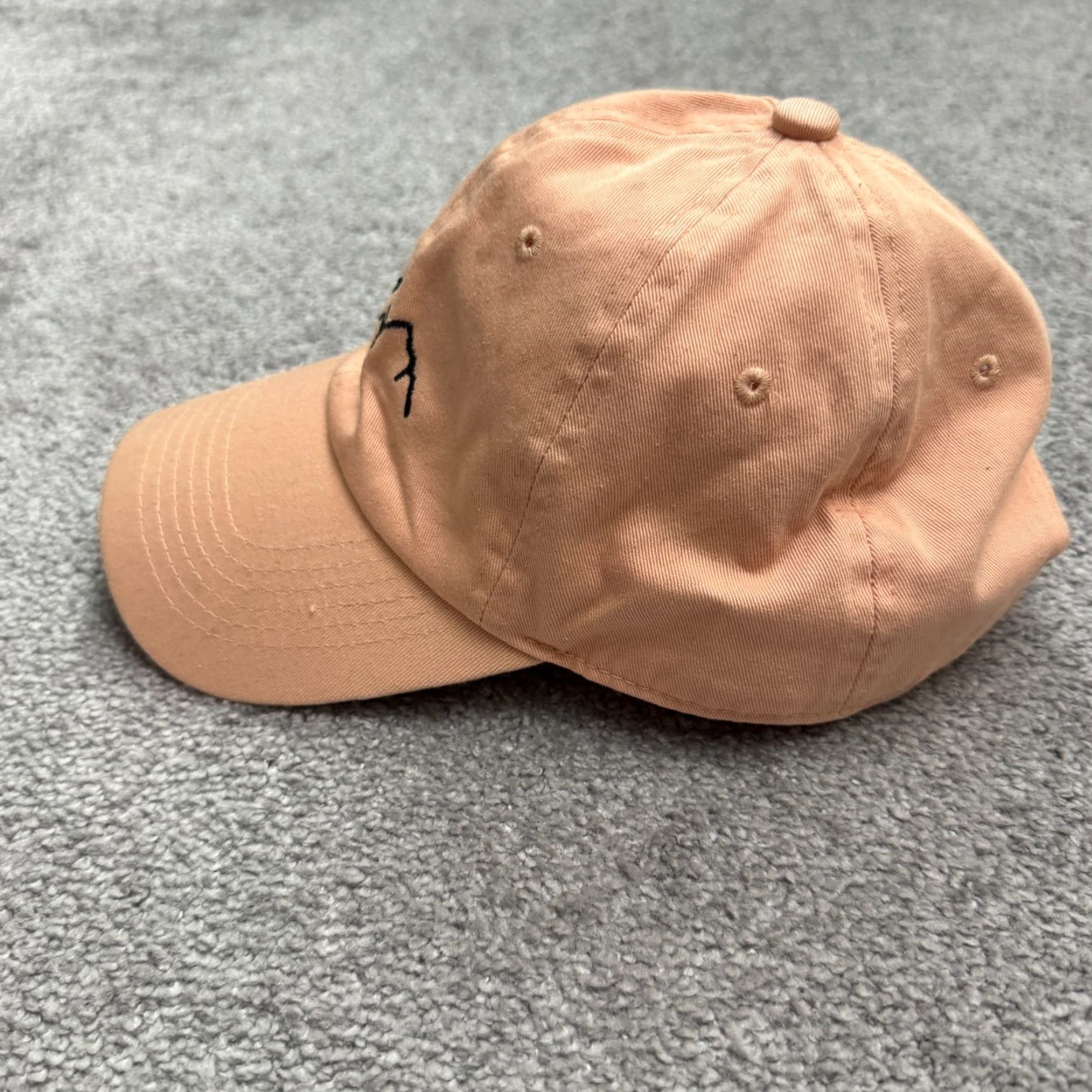 Vintage Elkod Mountain Range Embroidered Hat Orange One Size Adjustable Men Baseball Cap Outdoor Cotton Canvas Mens Size ONE SIZE - 4 Thumbnail
