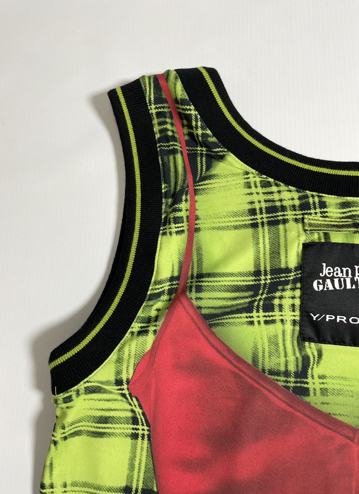 Jean Paul Gaultier × Y/Project S/S 23 Punk Check + Camisole Print Vest Top Size M / US 6-8 / IT 42-44 - 13 Thumbnail