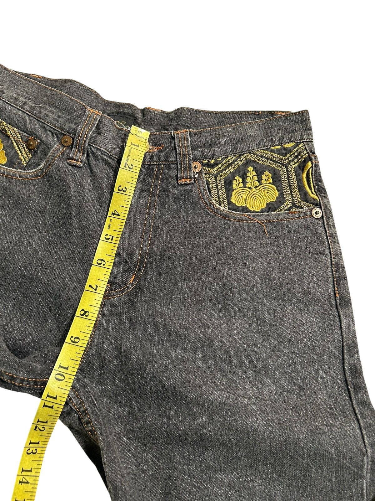 Japanese Brand Karakuri Tamshii Inspired Multi Pocket Denim Jeans Rare Size US 29 - 14 Thumbnail