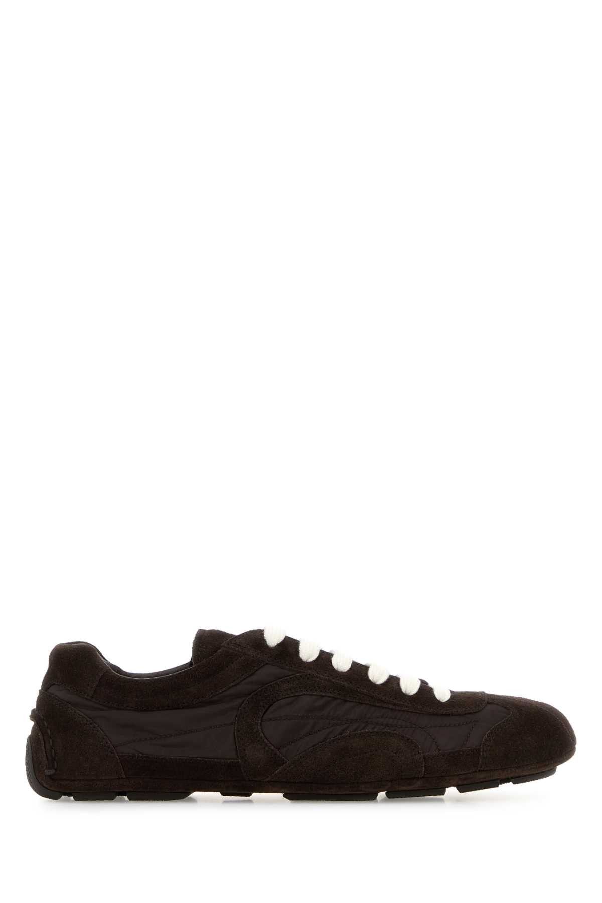 Brown Suede And Re-Nylon Montecarlo Re-Edition 2005 Sneakers