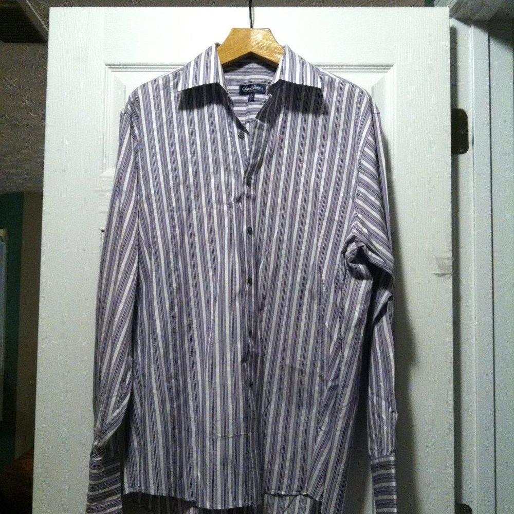 Sean John SEAN JOHN MEN'S LAVENDER 100%COTTON DRESS SHIRT 17/34-35 Size US XL / EU 56 / 4 - 4 Thumbnail