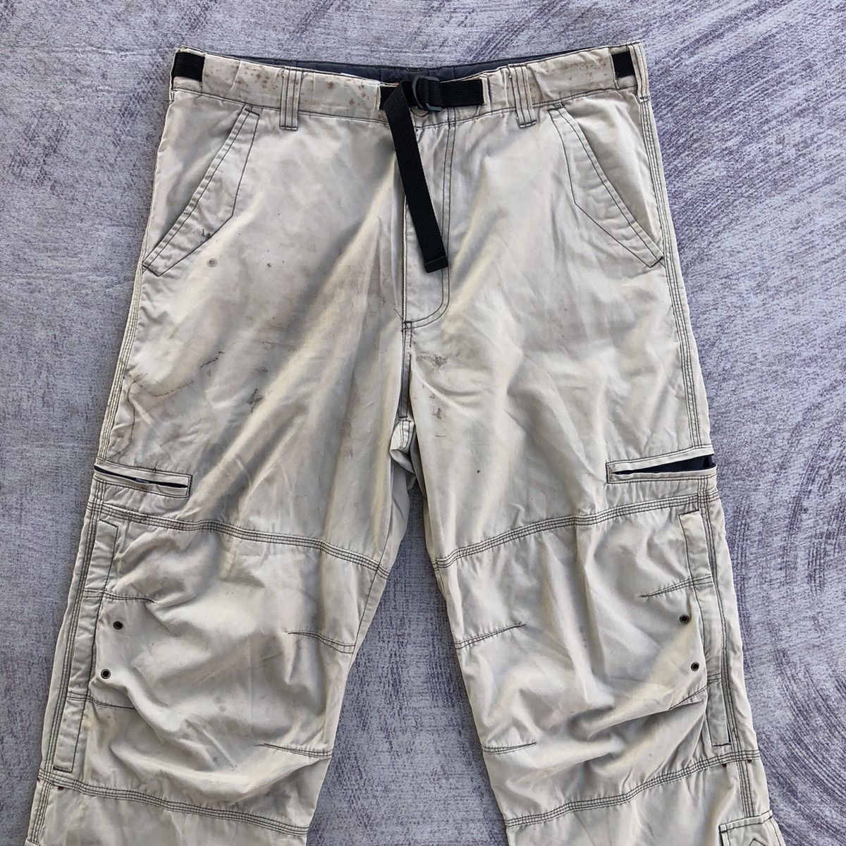 Japanese Brand Japanese Faded chevre Outdoor Cargo pants With 10 pocket Size US 36 / EU 52 - 2 Thumbnail