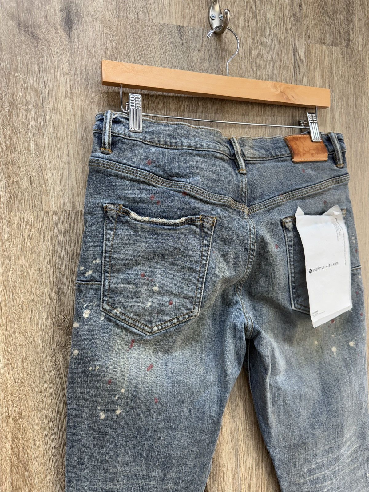 Purple Brand Purple Splatter Jeans Size US 31 - 8 Thumbnail