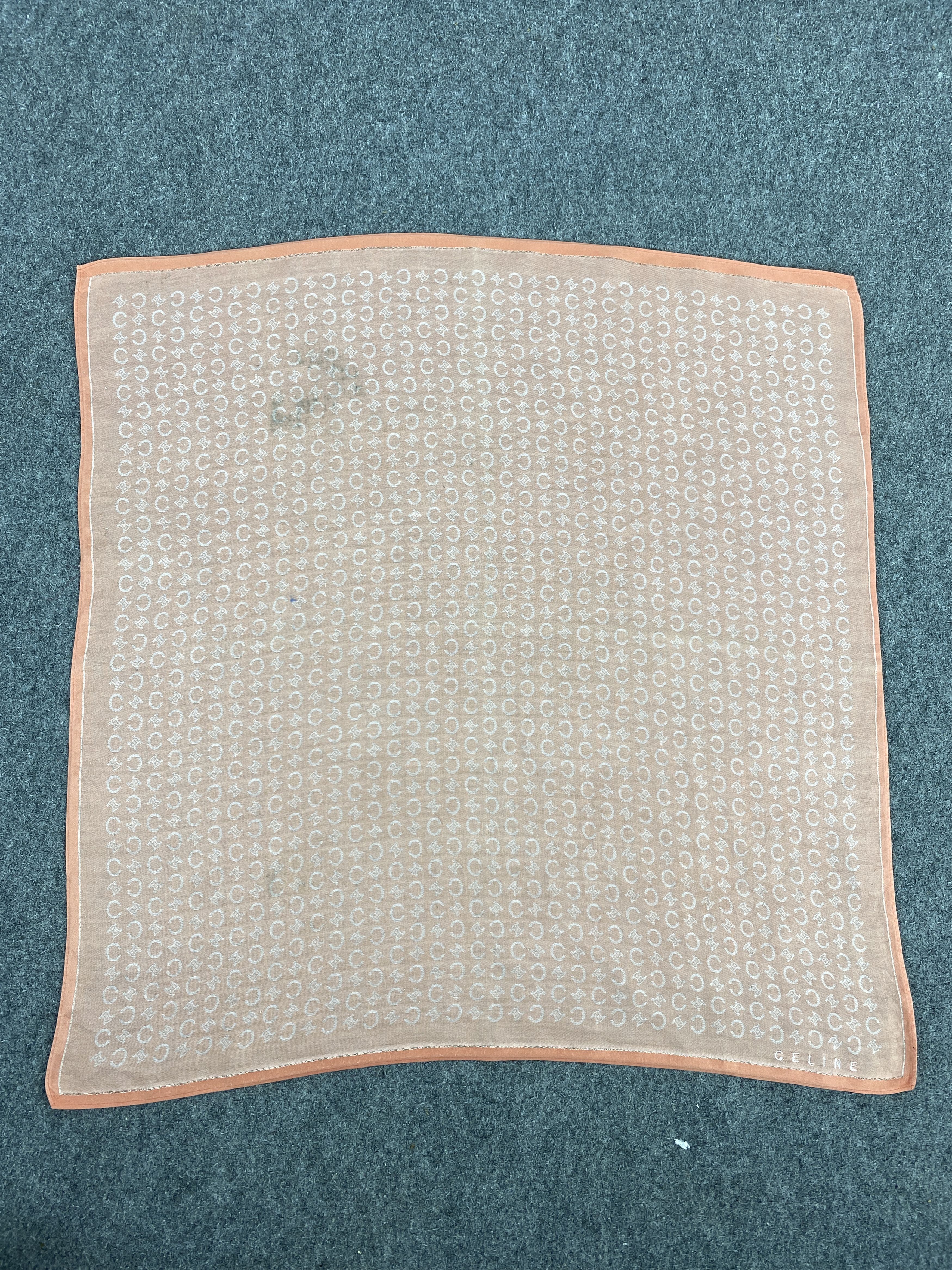 Celine Vintage Celine Handkerchief / Neckerchief KT0295 Size ONE SIZE - 4 Thumbnail