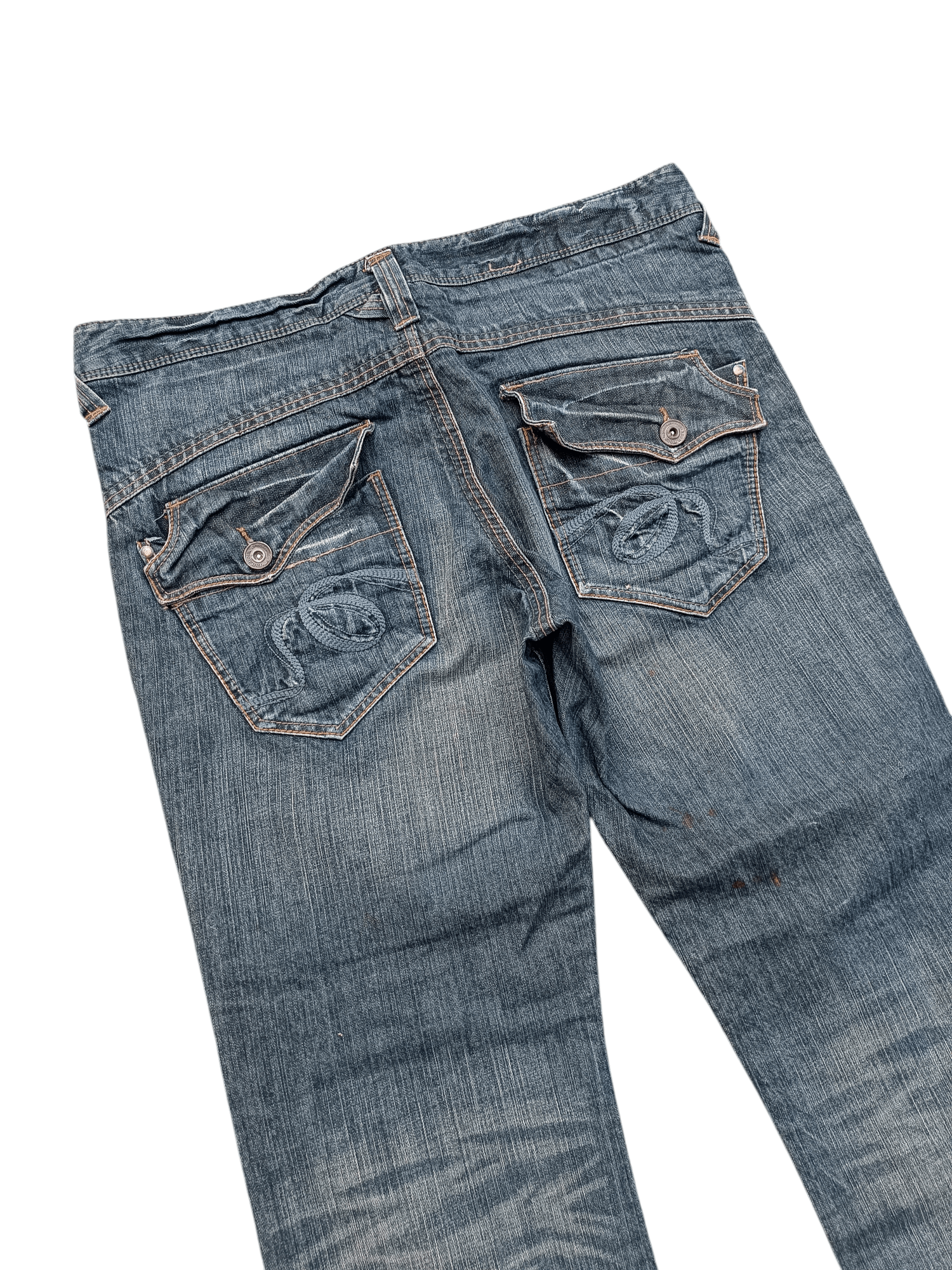 Japanese Brand Japanese Brand Rush Hour Whiskers Faded Jeans Size US 38 / EU 54 - 17 Thumbnail