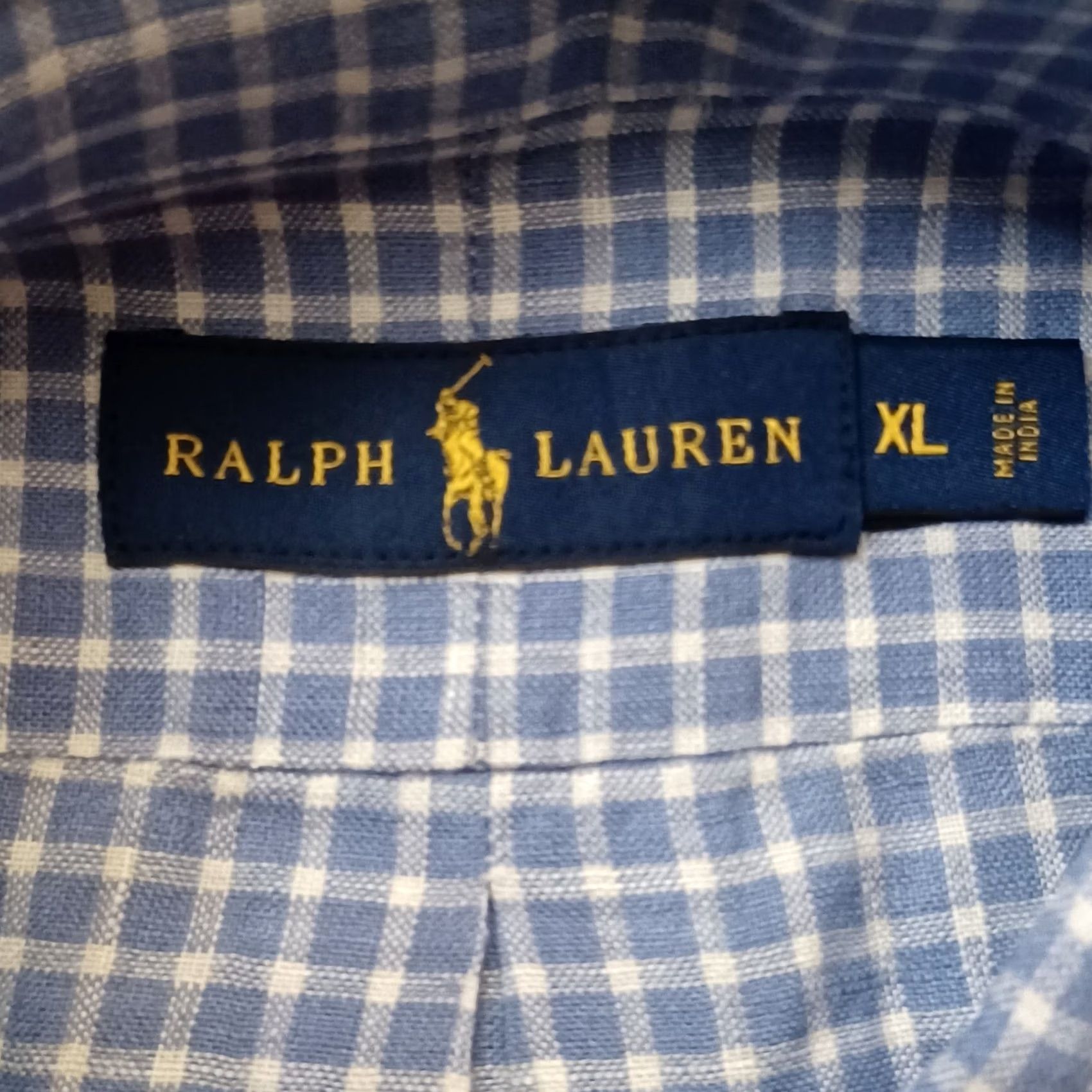 Ralph Lauren Ralph Lauren Shirt Mens XL Blue Check Button-Down Long Sleeve Casual Size US XL / EU 56 / 4 - 2 Thumbnail