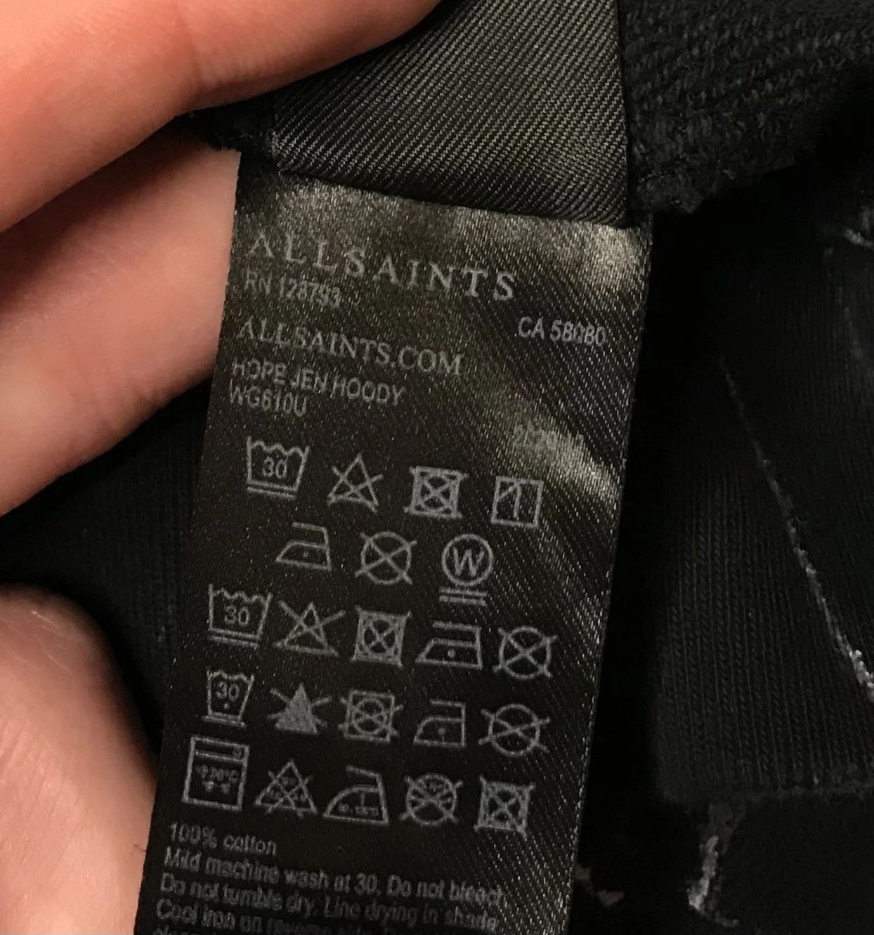 Allsaints Allsaints Hope Jen Hoodie Women's XS Black Size XS / US 0-2 / IT 36-38 - 8 Thumbnail