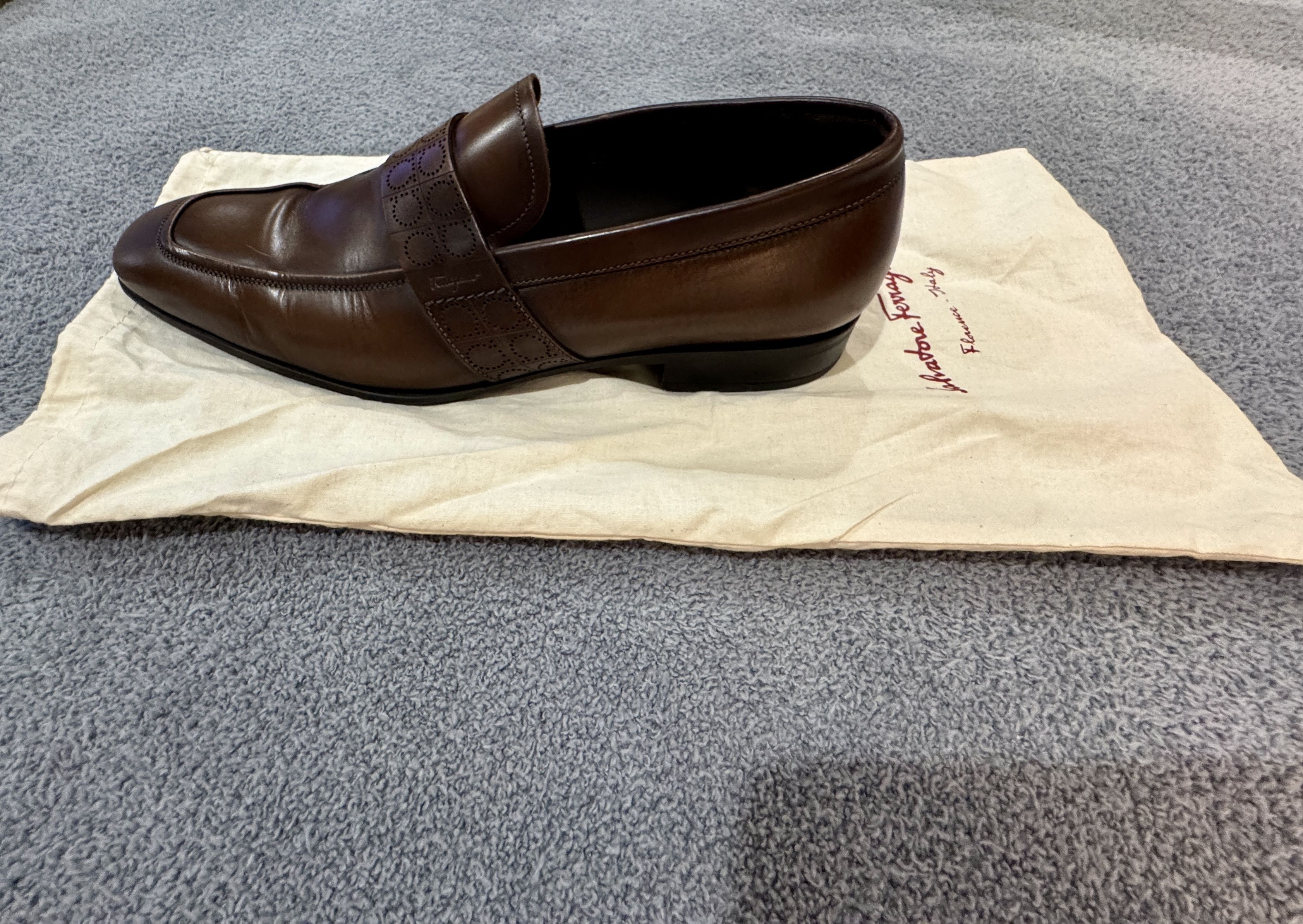 Salvatore Ferragamo Salvatore Ferragamo Goliath Loafers-Madeira Calf-size 7.5D Size US 7.5 / EU 40-41 - 1 Thumbnail