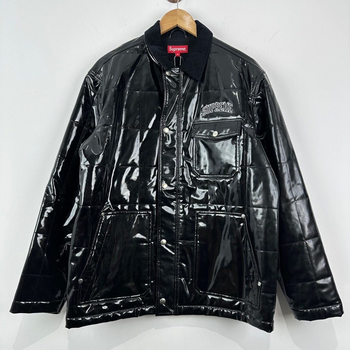 Supreme Supreme Patent Leather Utility Padded Jacket Size US M / EU 48-50 / 2 - 1 Thumbnail