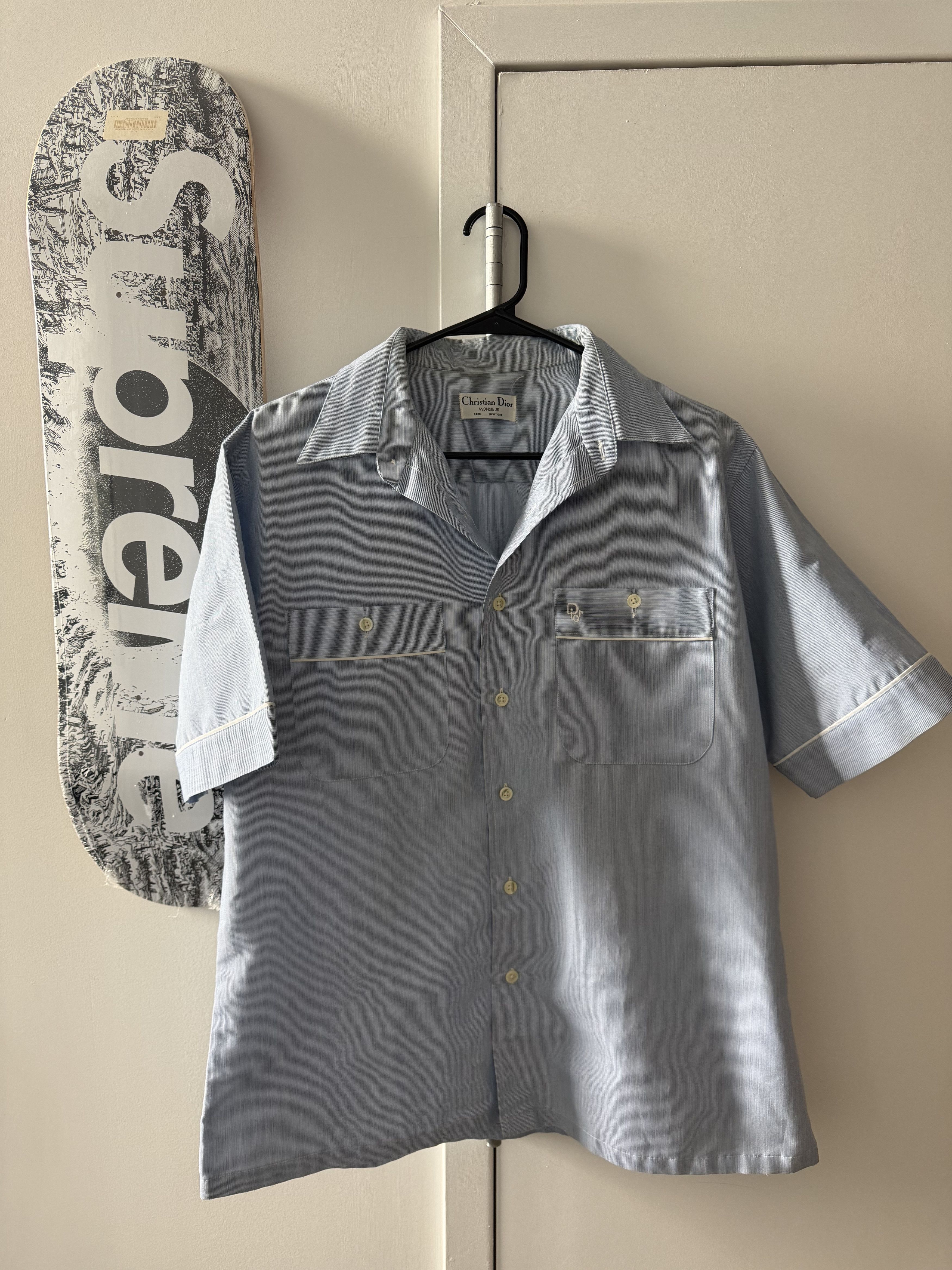 Christian Dior Monsieur Blue Button Up Size US M / EU 48-50 / 2 - 1 Thumbnail