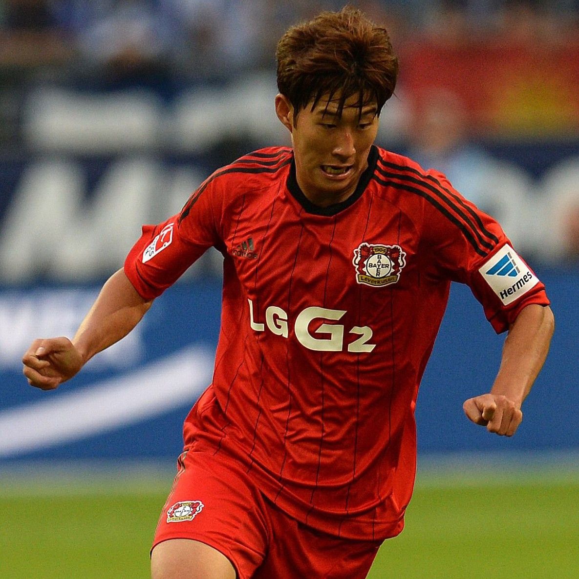 Adidas Bayer 04 Leverkusen 2013-2014 Away Jersey Son Heung Min Size US S / EU 44-46 / 1 - 11 Thumbnail