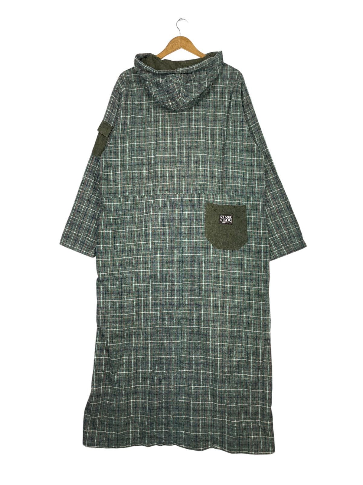 Japanese Brand × Vintage 💥ST FOUR CLUB TARTAN LONG JACKET Size US L / EU 52-54 / 3 - 8 Thumbnail