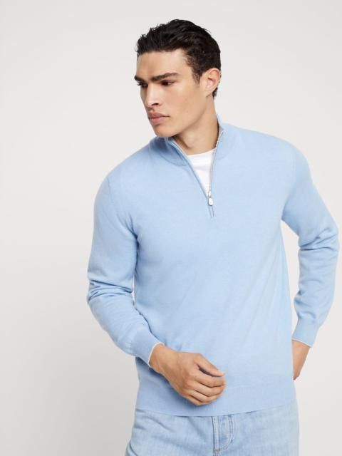 Cashmere Turtleneck in Turquoise/Aqua