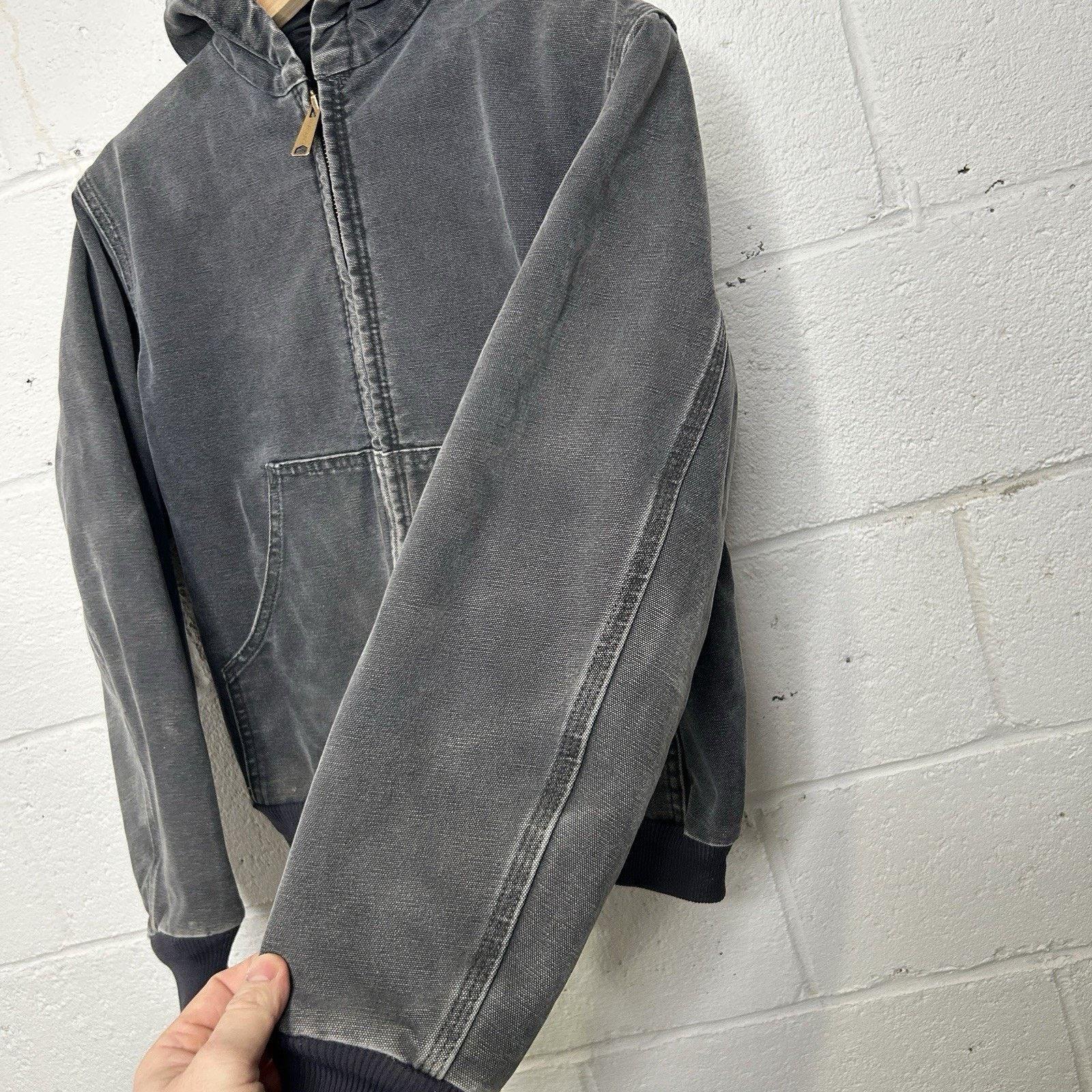 Carhartt Vintage Carhartt Quilted Hooded Active Jacket “Petrol Gray” Size XS / US 0-2 / IT 36-38 - 7 Thumbnail