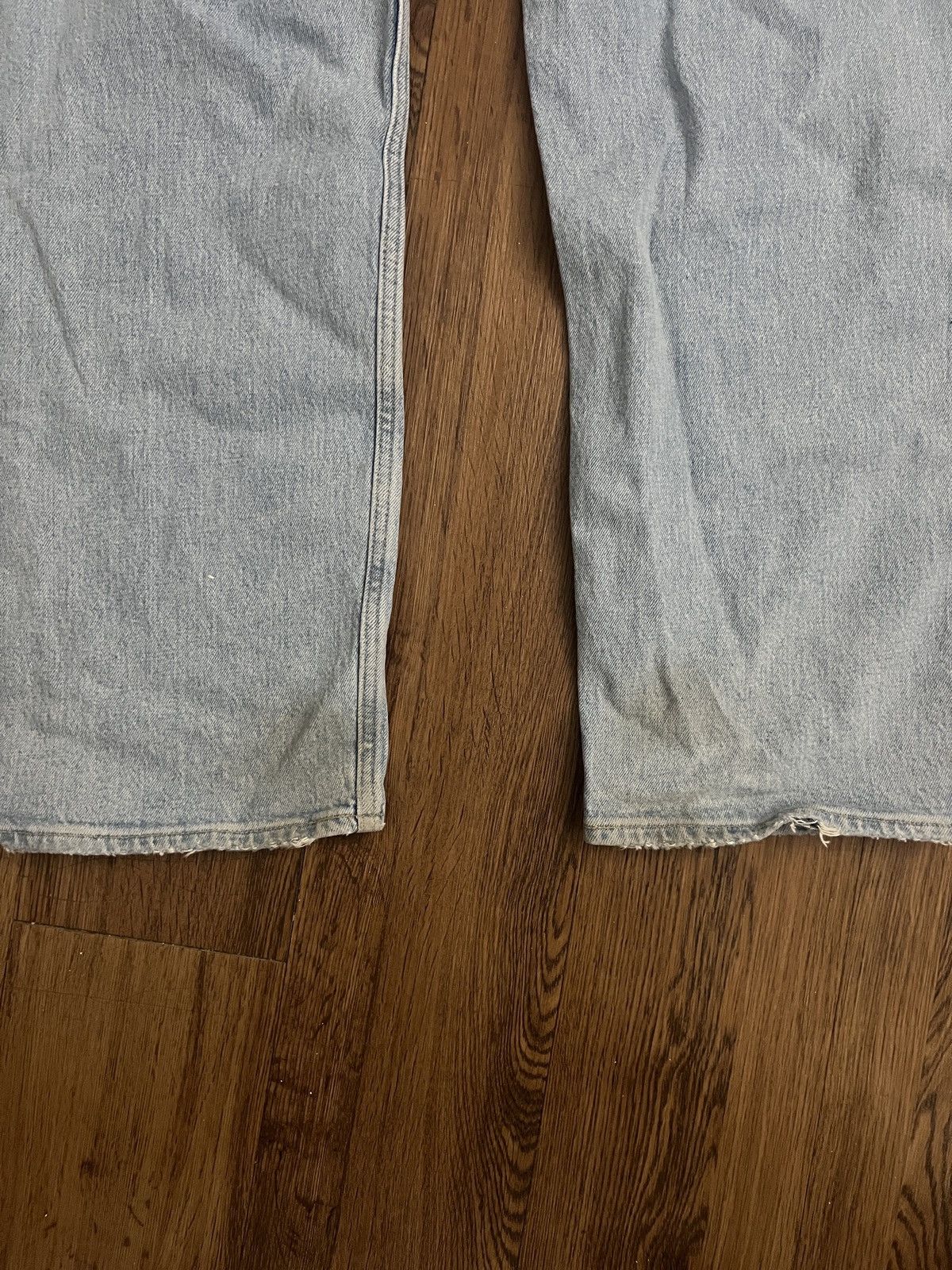 American Eagle Outfitters American Eagle The Dad High Rise Light Wash Jeans Size 33" - 4 Thumbnail