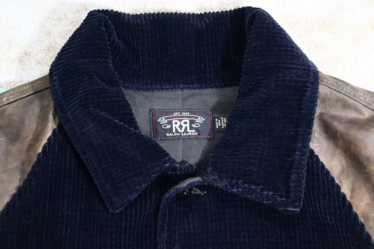 Ralph Lauren Ralph Lauren RRL Appliquéd Corduroy Leather-Sleeve Jacket Size US M / EU 48-50 / 2 - 10 Thumbnail