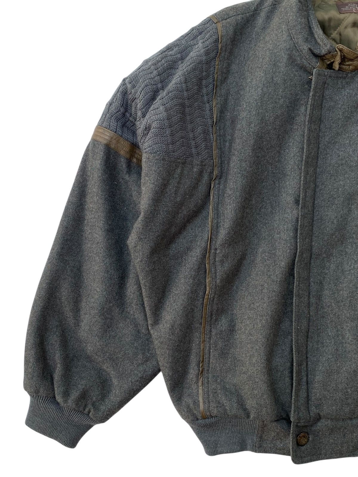 Japanese Brand Vtg Henri Luc Chapuis Wool Bomber Jacket Size US L / EU 52-54 / 3 - 7 Thumbnail