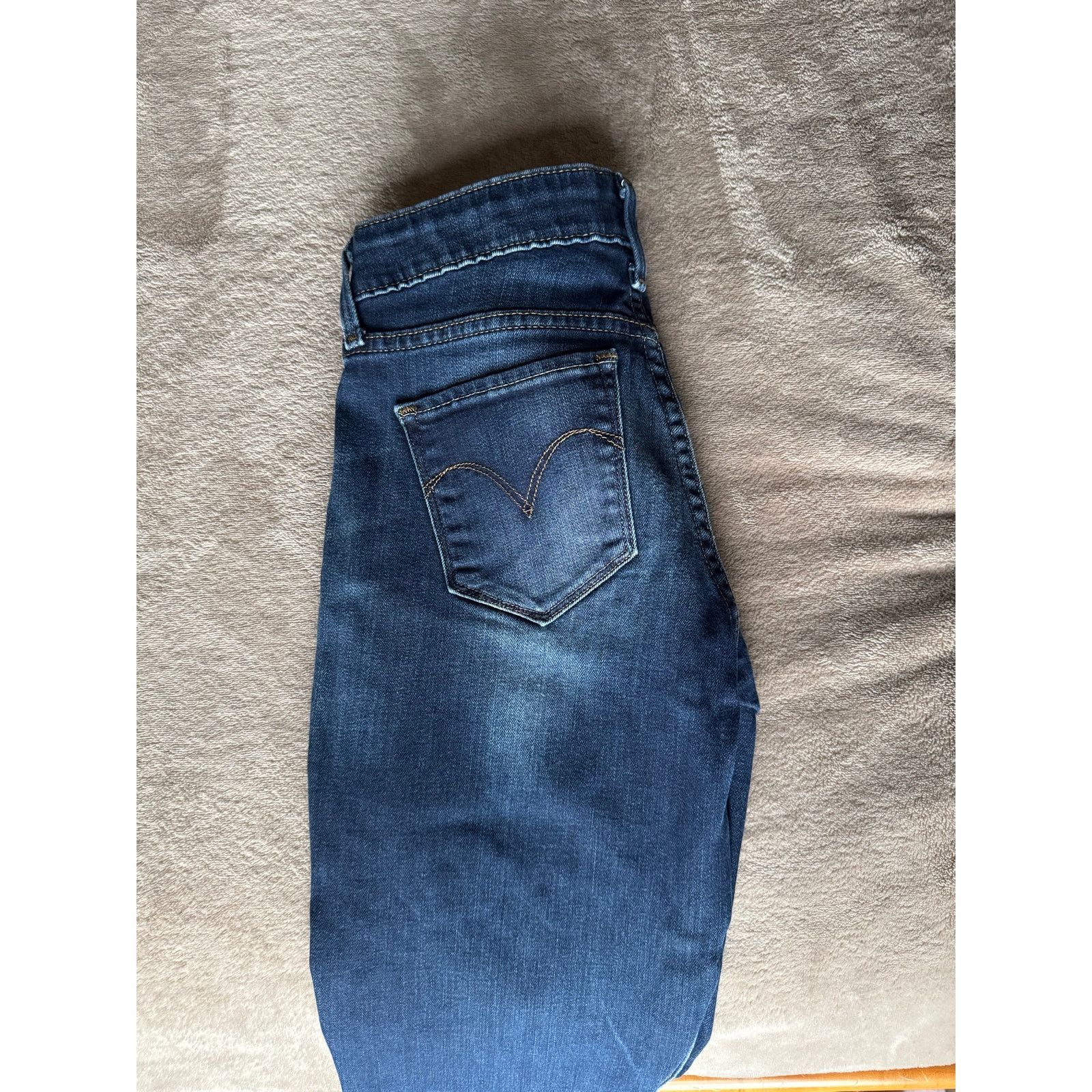 Levi's Levi’s Demi Curve Skinny Jeans Modern Rise Dark Indigo Size 24" / US 00 / IT 34 - 5 Thumbnail