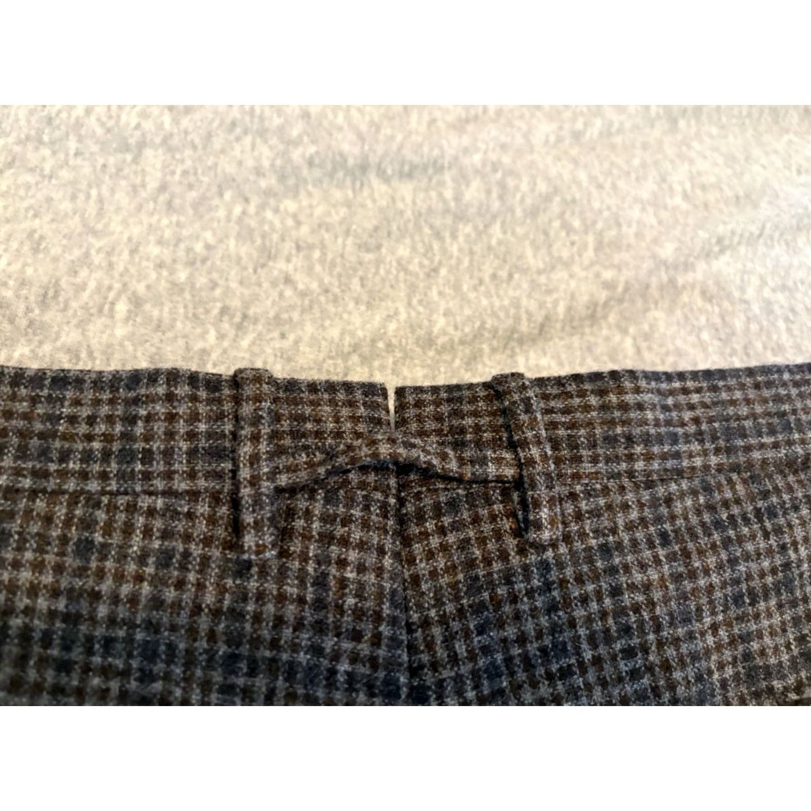 Zanella Zanella Dress Pants Mens 40 Flat Front Brown Cashmere Wool Made in Italy Size US 40 / EU 56 - 6 Thumbnail