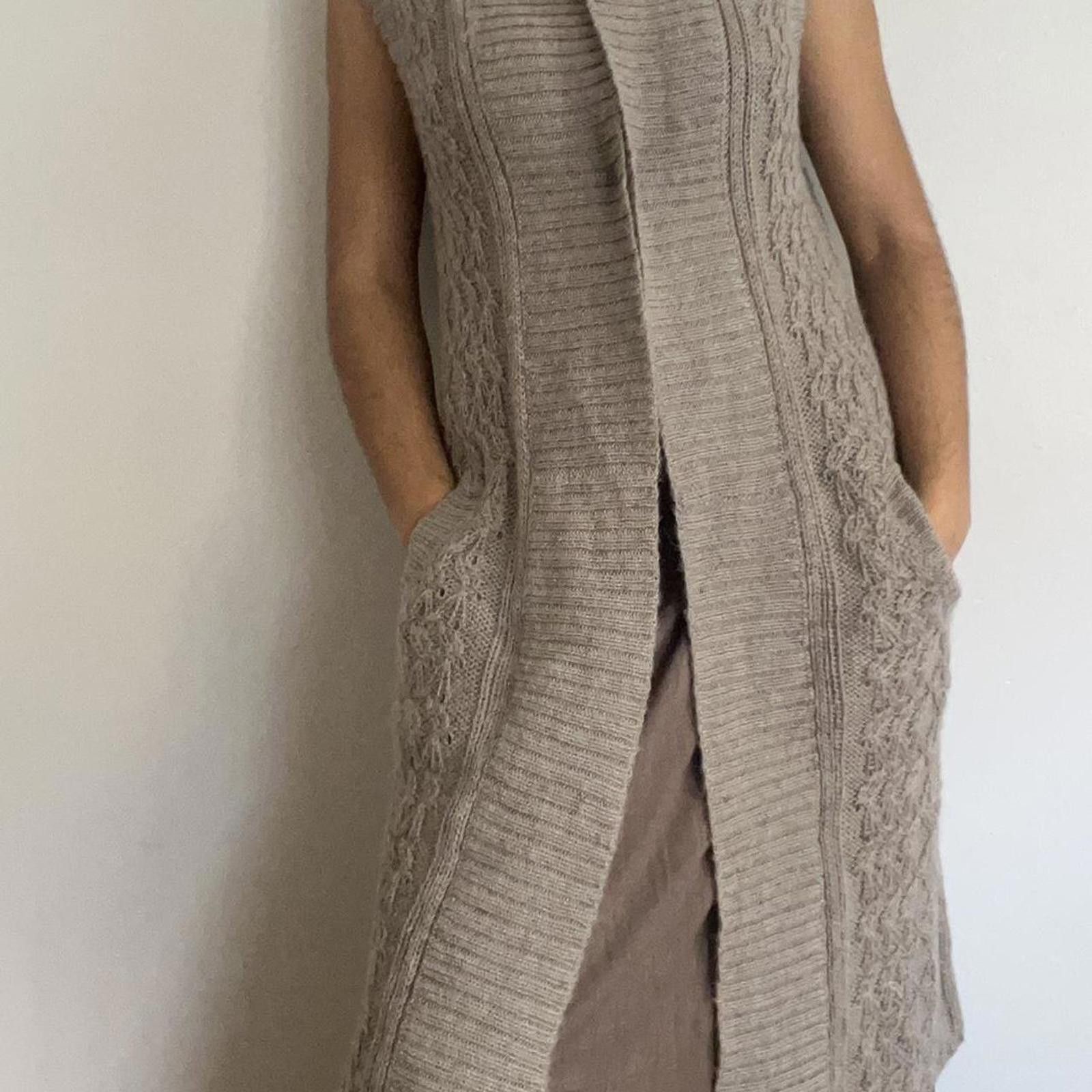 Other Tan and brown cable knit vest #winterknits Size M / US 6-8 / IT 42-44 - 2 Thumbnail