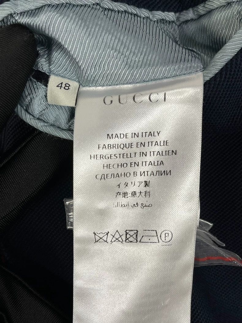 Gucci Gucci Dark blue shark letter Logo casual suit 2502-Nextarro Size 48R - 6 Thumbnail