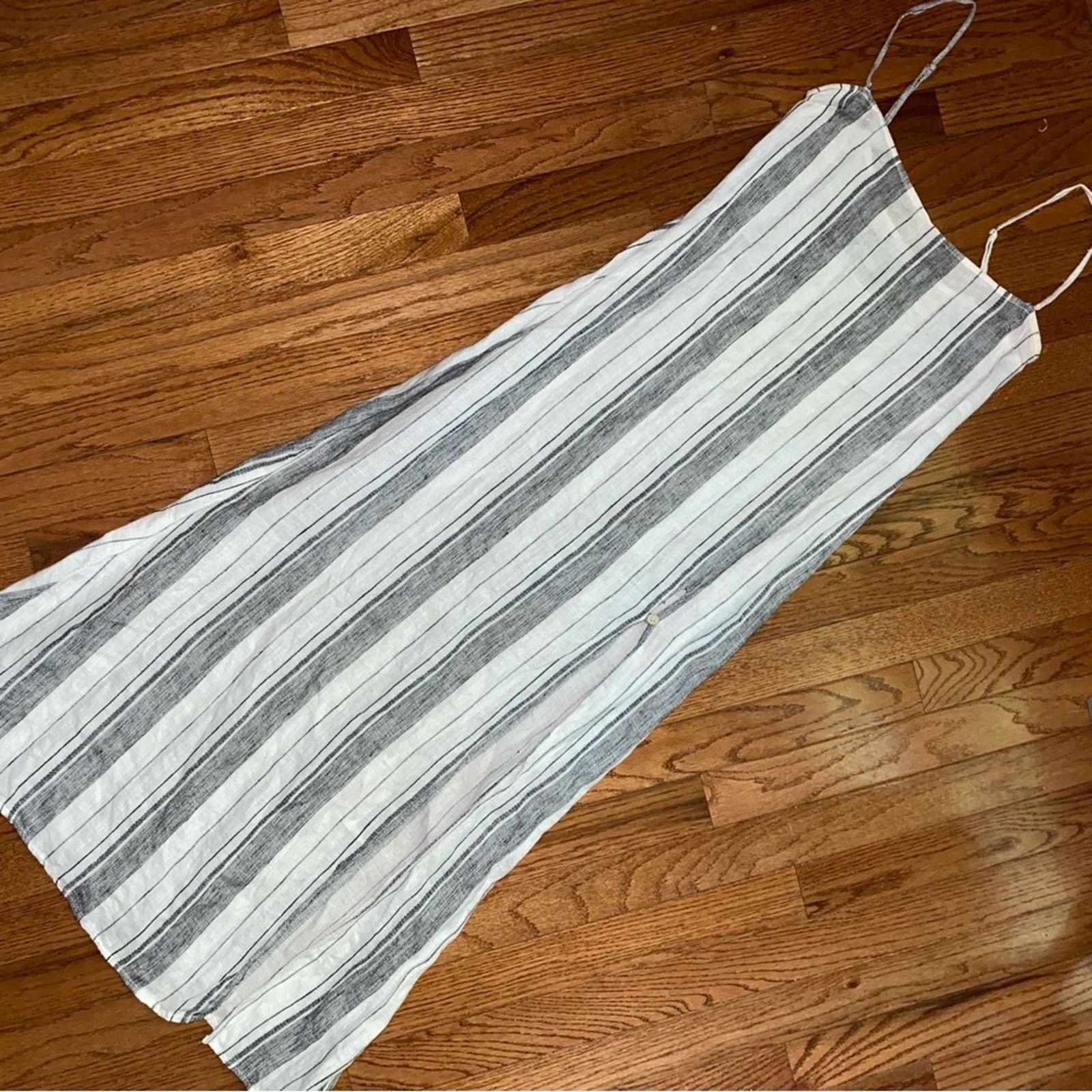 Reformation Reformation $218 “Pineapple' Striped Linen Dress NO BELT XS Size XS / US 0-2 / IT 36-38 - 2 Thumbnail