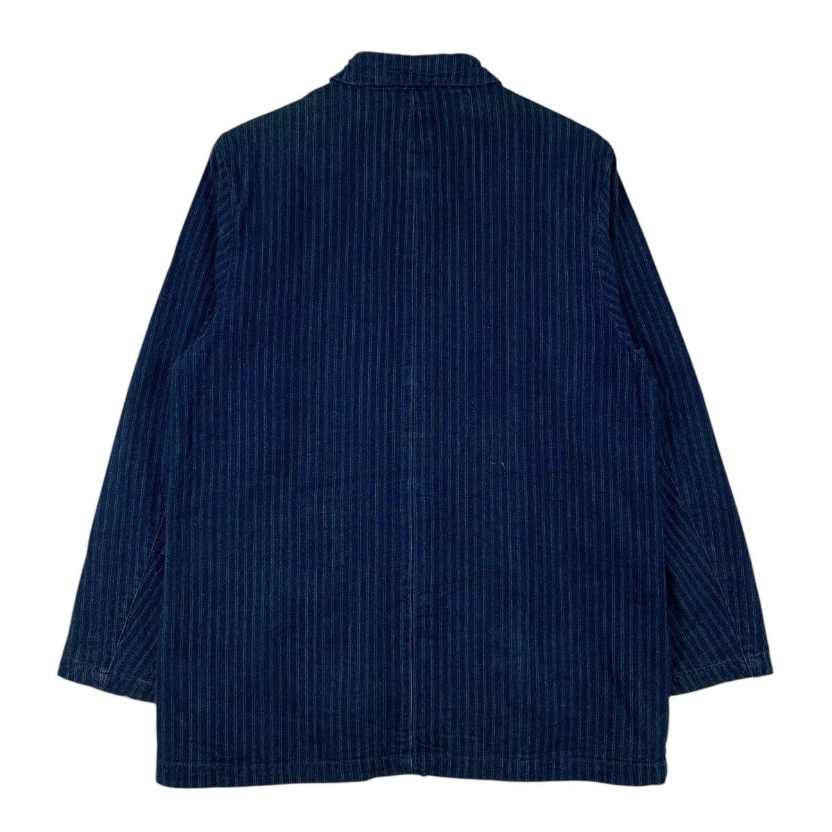 Japanese Brand × Vintage Vintage TURBINE Japanese Brand Jeans Denim Coat Jacket Size US M / EU 48-50 / 2 - 2 Thumbnail